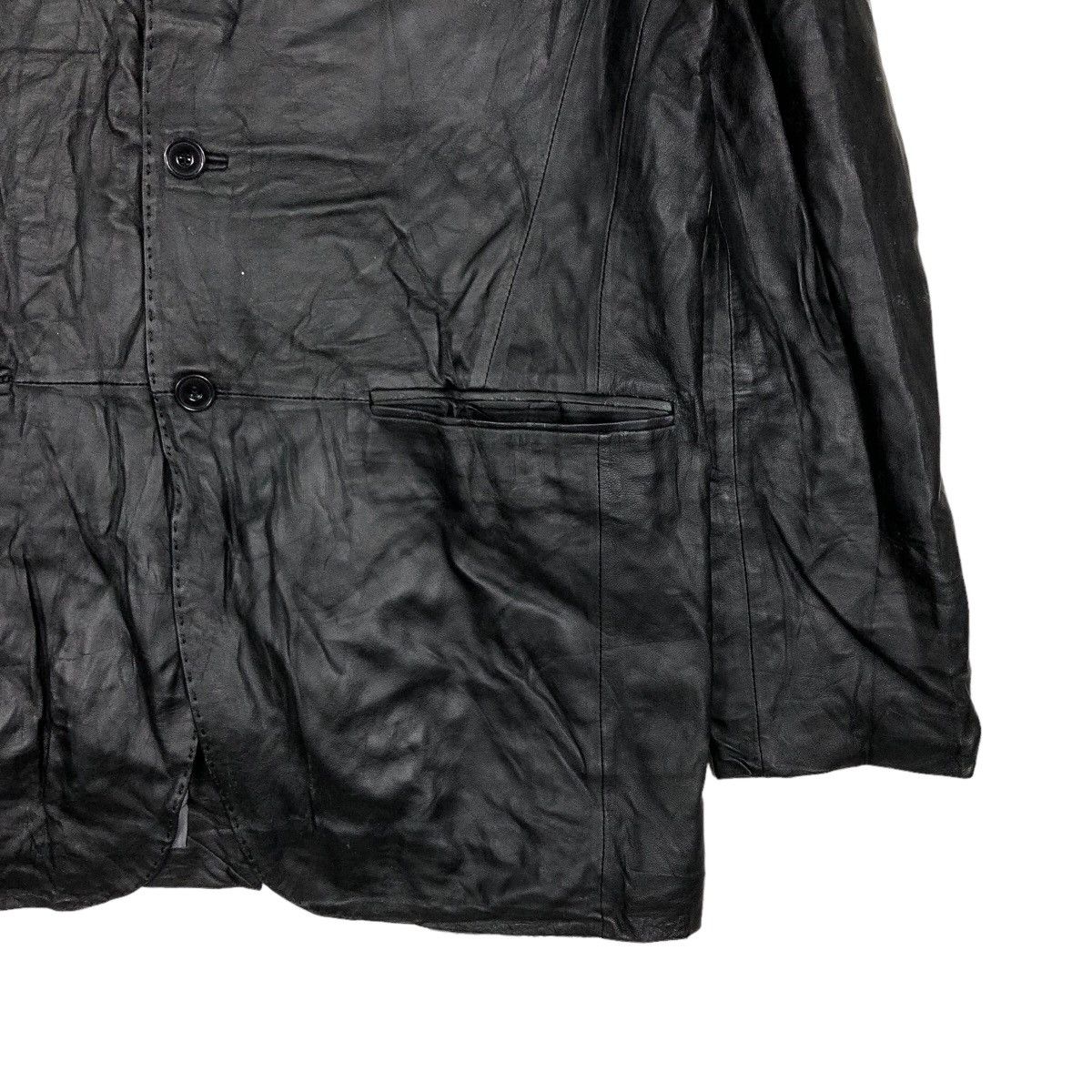 Genuine Leather 🔥90’s Vintage Lamb Leather Jacket Mitsumine Issey Miyake Size US M / EU 48-50 / 2 - 5 Thumbnail