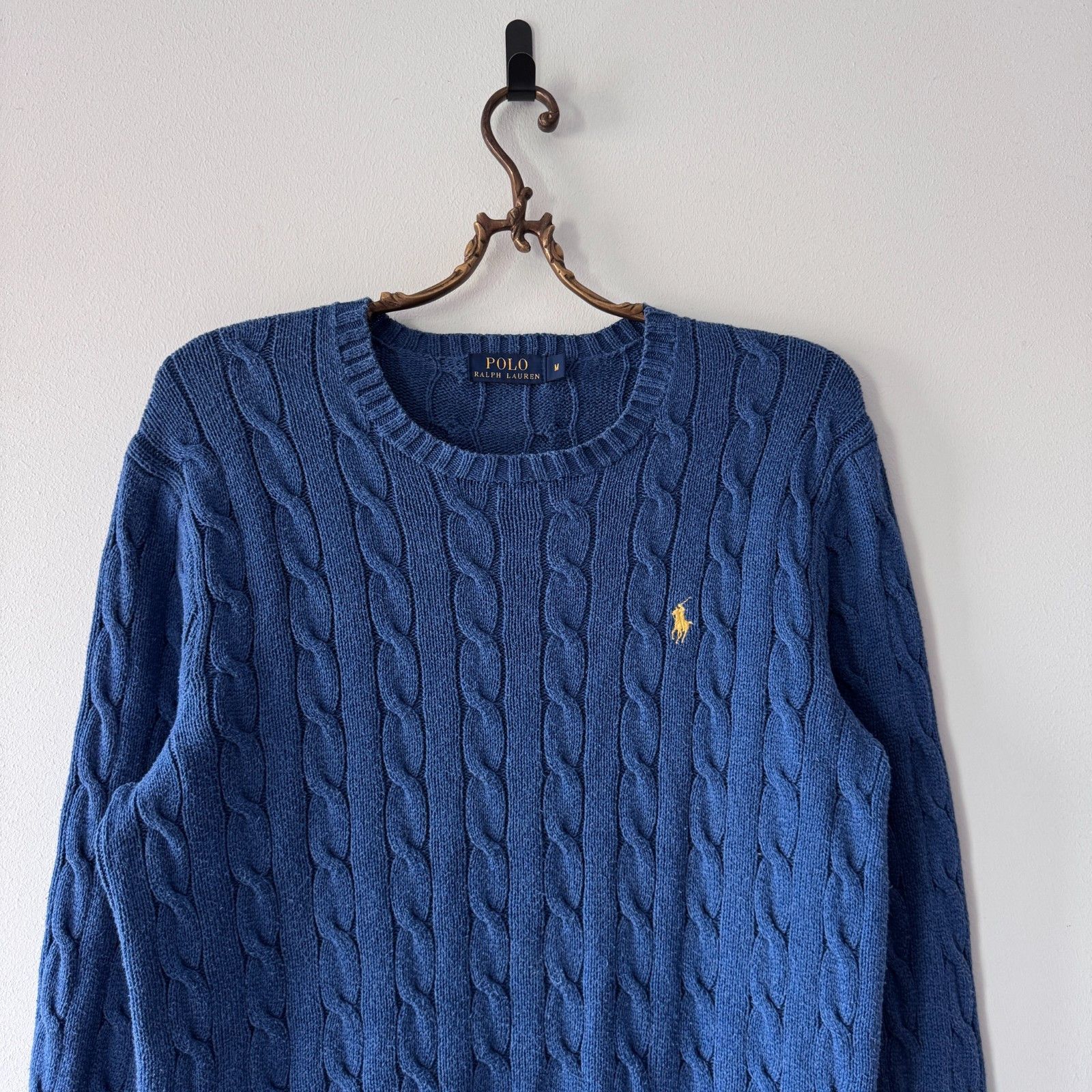 Polo Ralph Lauren Ralph Lauren Knitted Vintage Sweater Blue Men’s Oldmoney Size US M / EU 48-50 / 2 - 3 Thumbnail