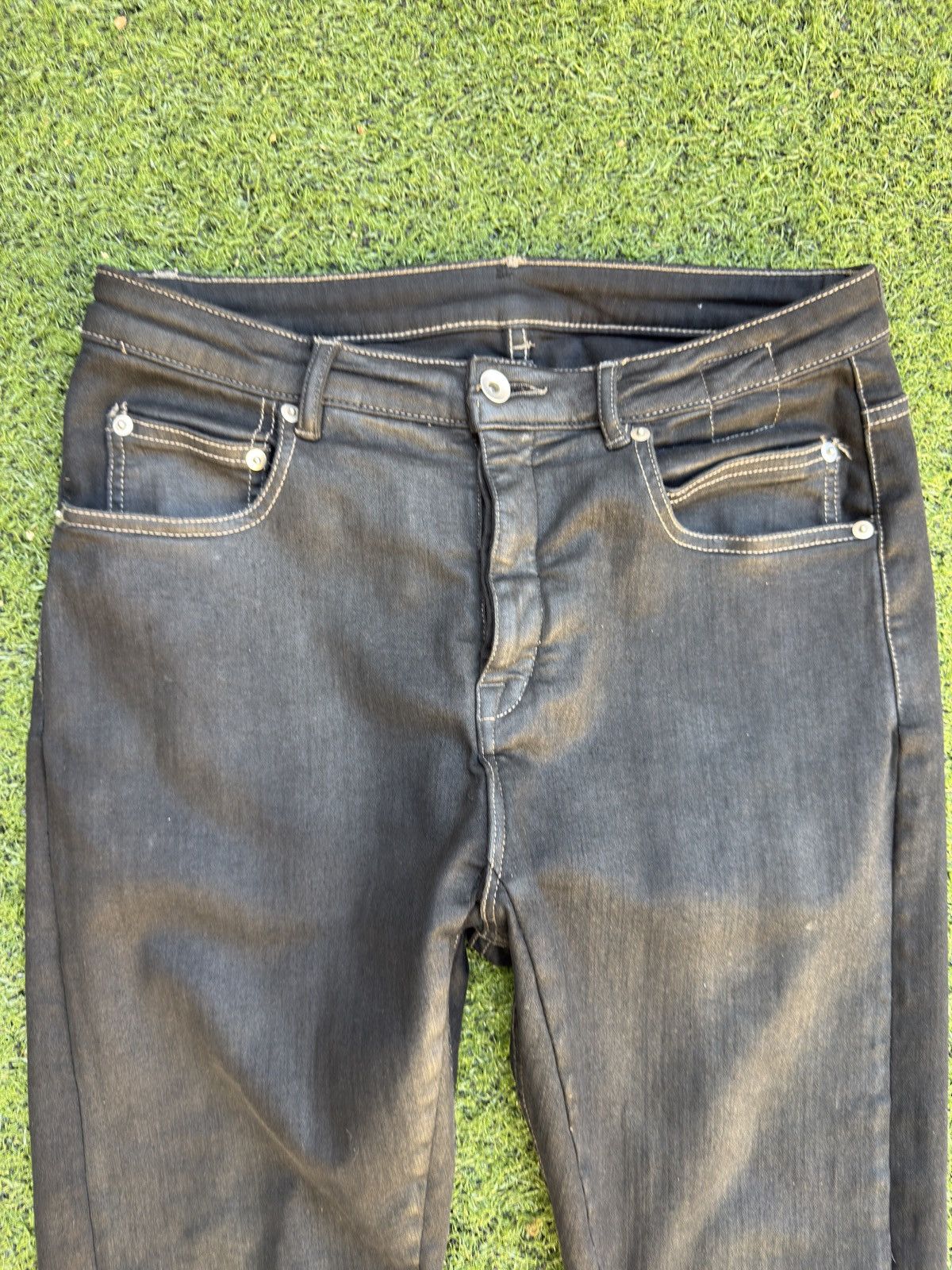 Rick Owens Drkshdw Rick Owens DRKSHDW Detroit Cut Jeans Size US 29 - 2 Thumbnail