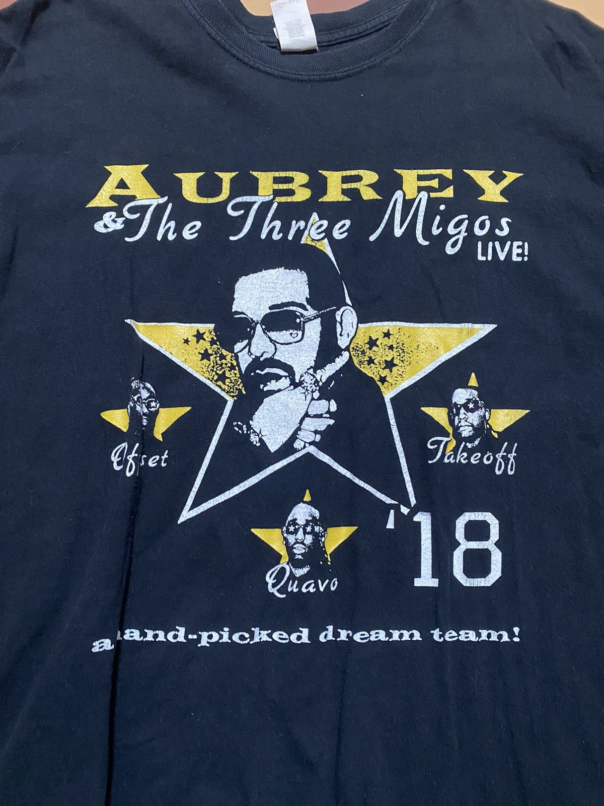 Band Tees × Vintage Very Rare Aubrey and the three migos drake tour shirt Size US XL / EU 56 / 4 - 3 Thumbnail
