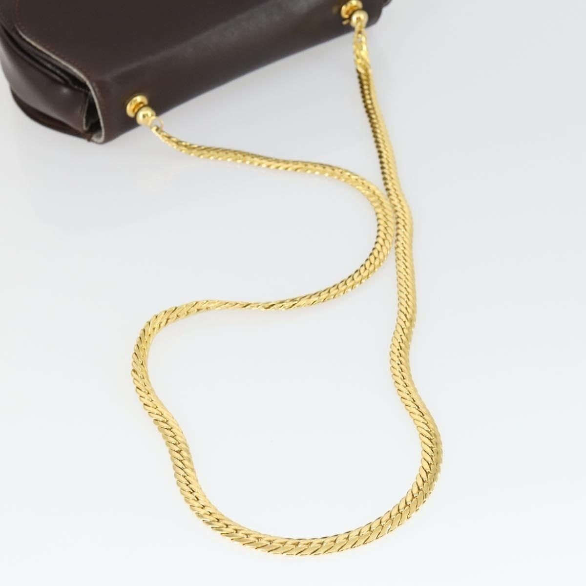 Gucci Gucci Leather Chain Shoulder Bag Brown Size ONE SIZE - 12 Thumbnail