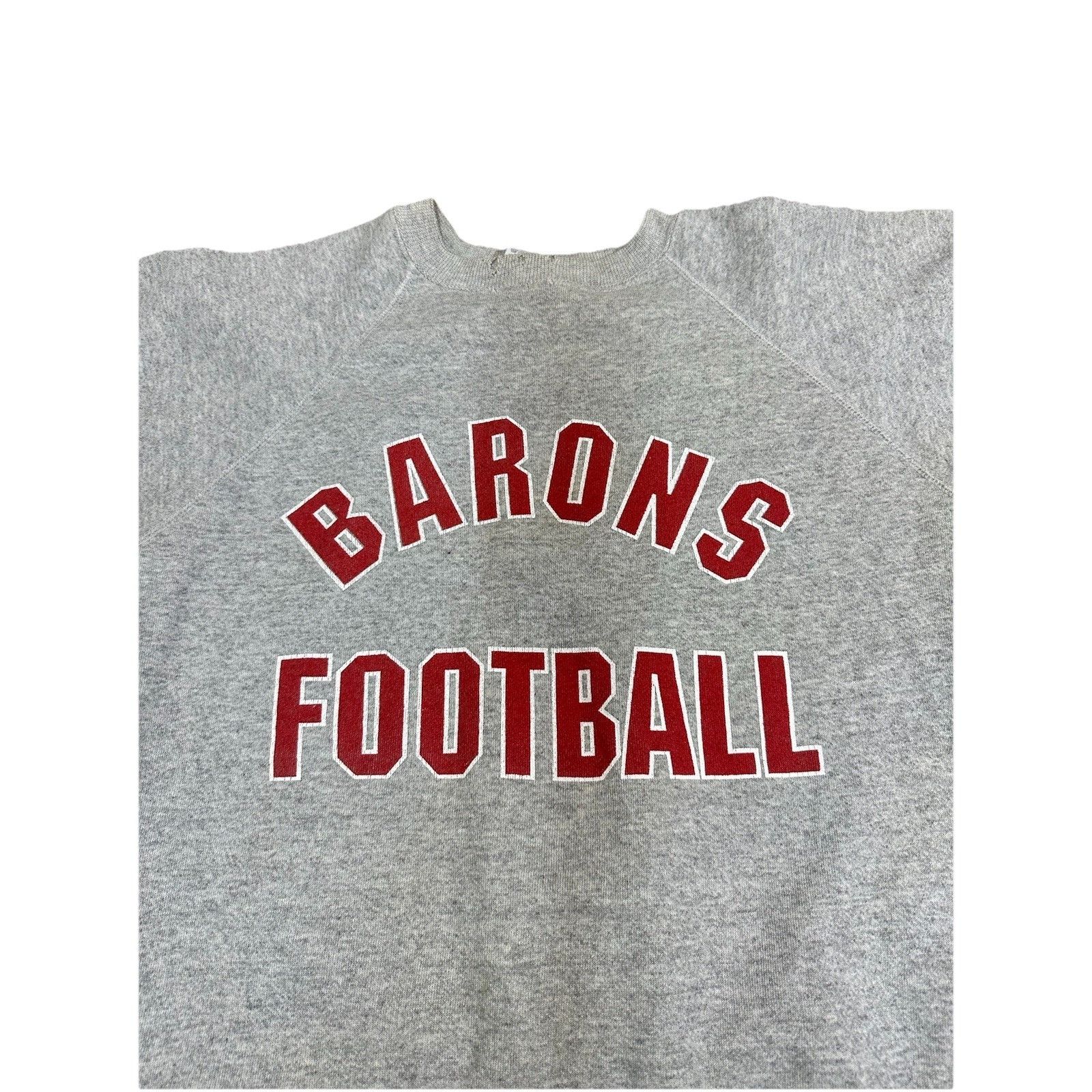 Hanes Vintage Barons Football Highschool Sweater Sweatshirt NFL NC Size US L / EU 52-54 / 3 - 2 Thumbnail