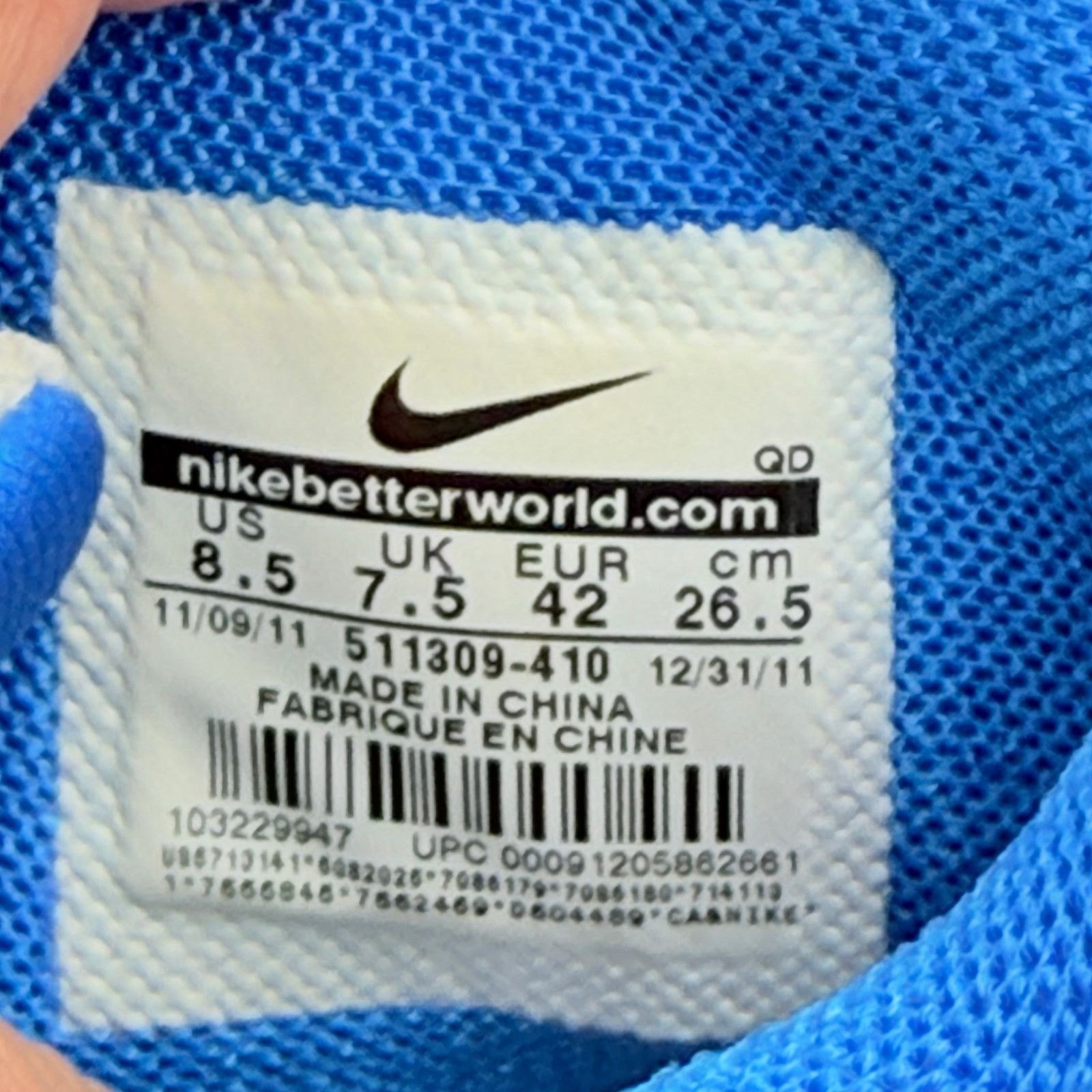 Nike Nike Air Max NM Griffiths Blue/Volt Size US 8.5 / EU 41-42 - 6 Thumbnail