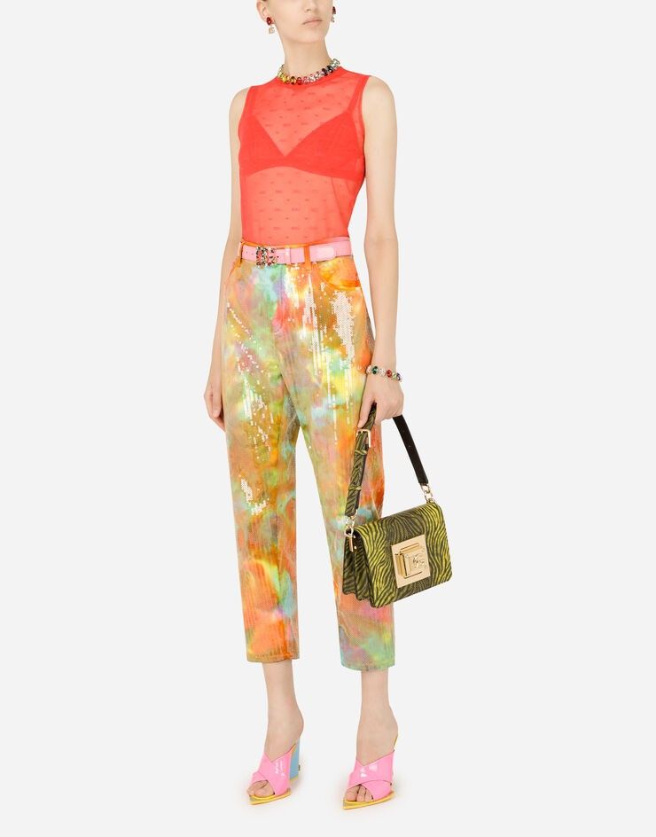 Dolce & Gabbana o1y0925 Casual Pant in Multicolor Size 26" / US 2 / IT 38 - 6 Thumbnail