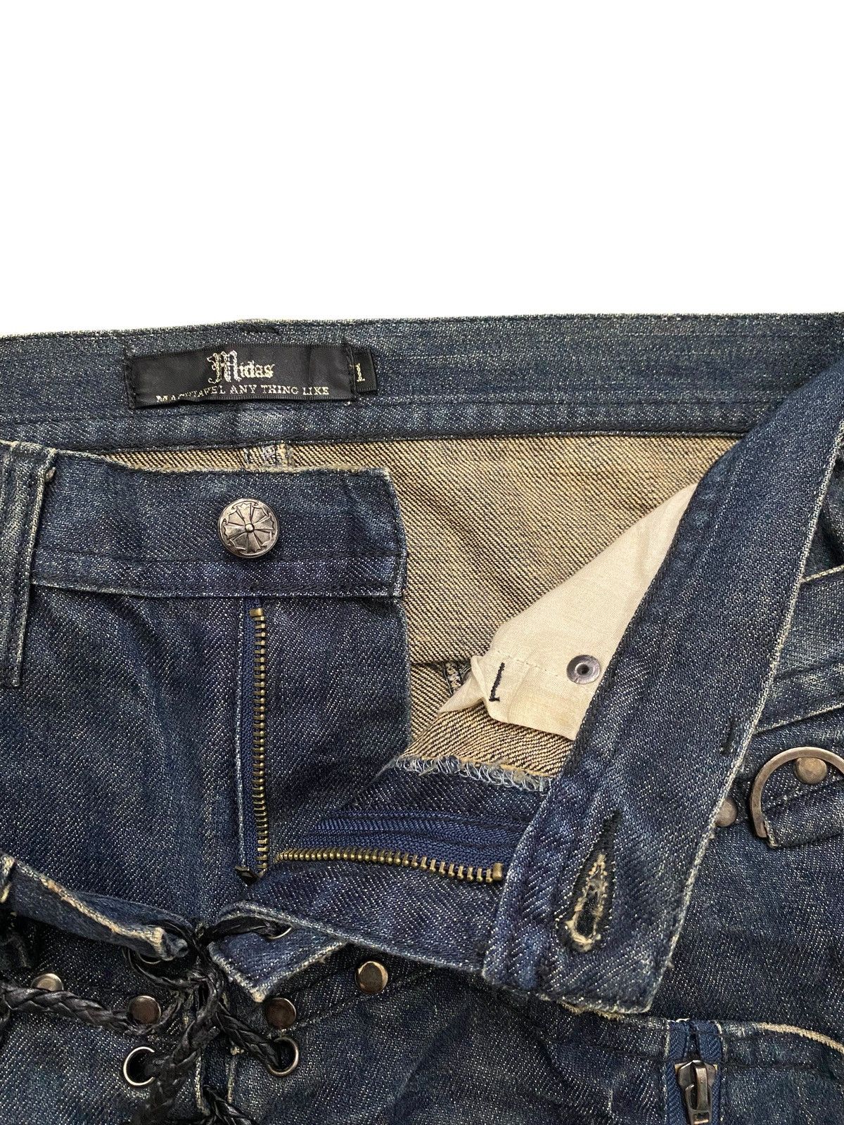 If Six Was Nine Midas Double Waist Lace Flared Denim Size US 30 / EU 46 - 9 Thumbnail