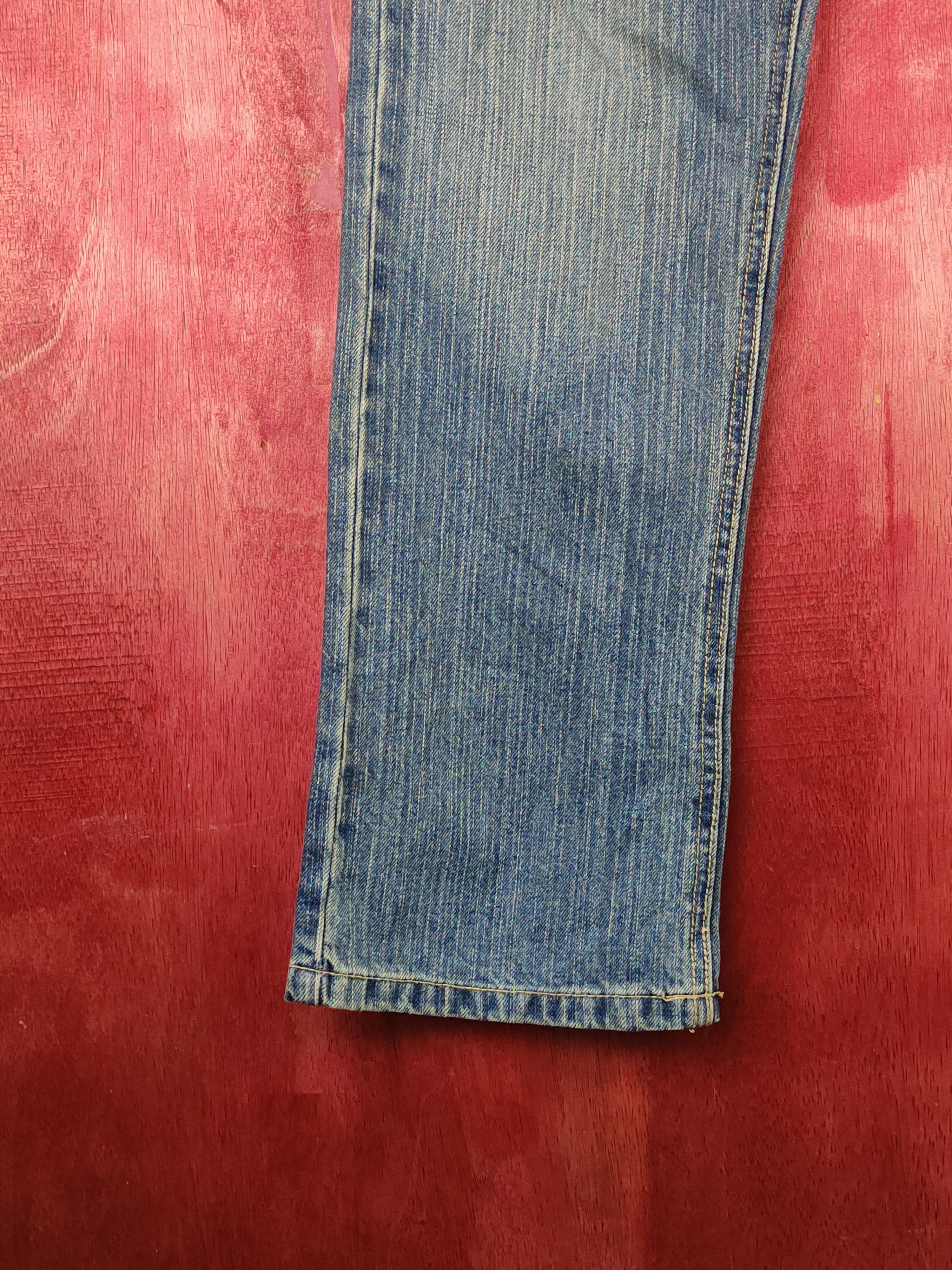 Japanese Brand Double Waist Japan Blue Distressed ripped Denim #S1516 Size 31" - 5 Thumbnail