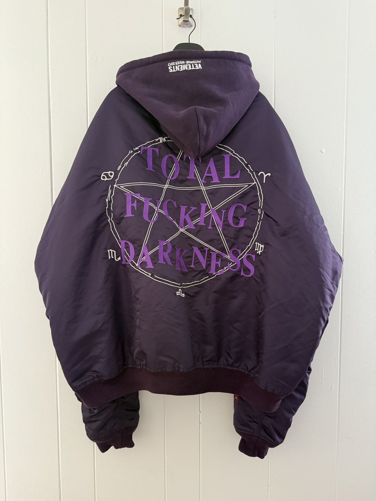 Vetements Vetements AW16 Total Fucking Darkness Bomber Jacket Size US M / EU 48-50 / 2 - 1 Thumbnail
