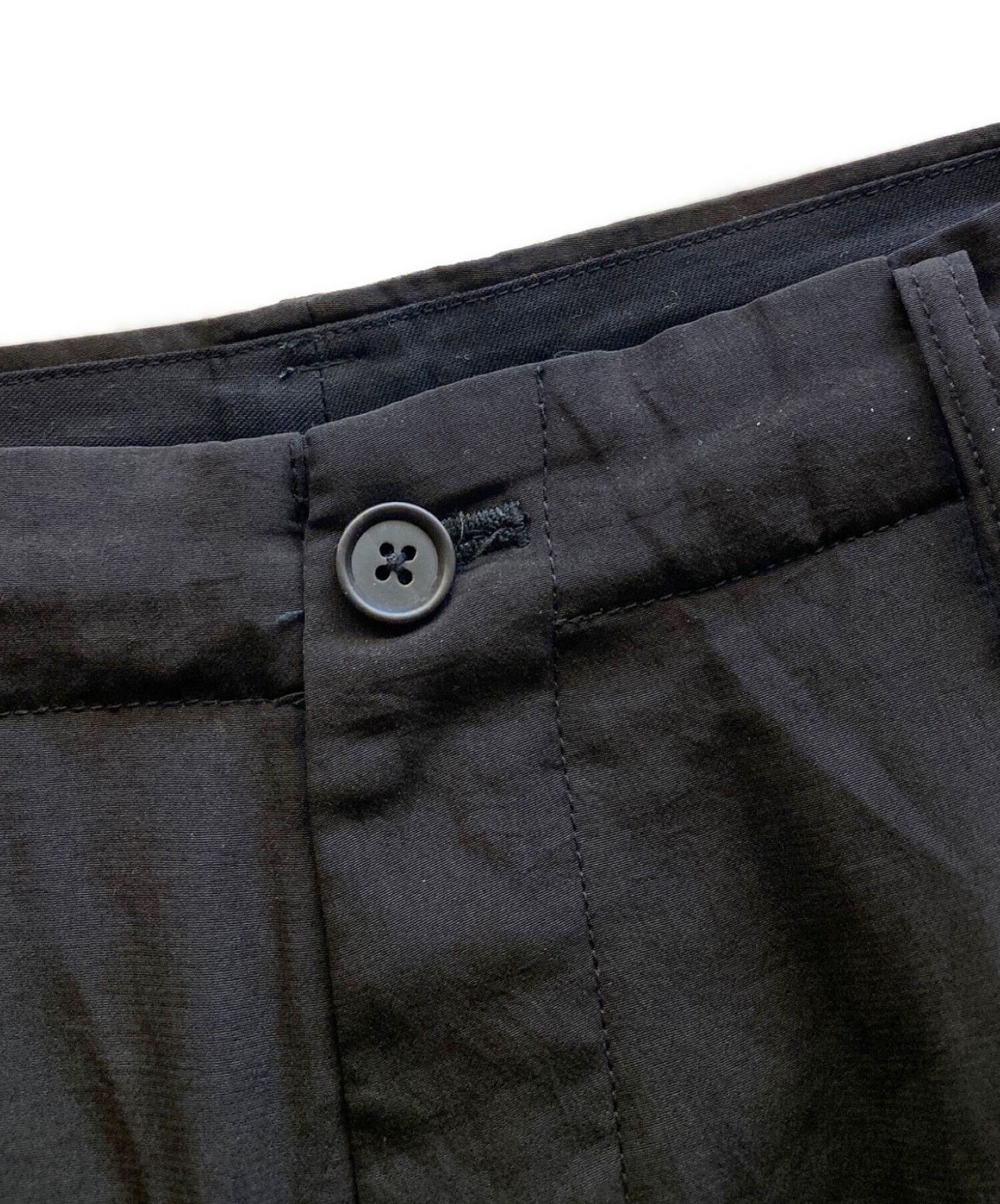 Yohji Yamamoto s'yte by yohji yamamoto CREPE de CHINE SIDE TUCK TROUSERS Size US 38 / EU 54 - 8 Thumbnail
