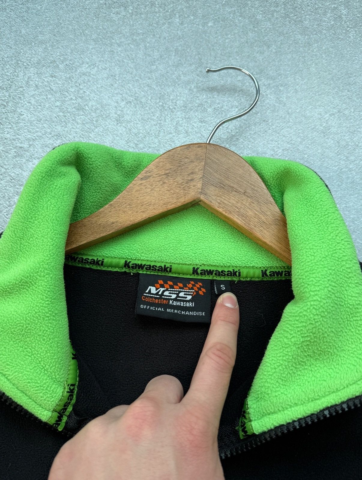 NASCAR KAWASAKI RACING NASCAR MOTO FLEECE MSS RETRO RARE Y2K BLACK Size US S / EU 44-46 / 1 - 6 Thumbnail