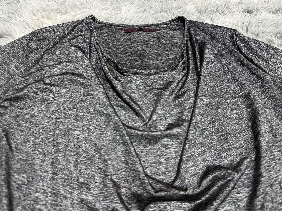 If Six Was Nine 🔥Sick Y2K Seana Silver Draped Shirt Size US L / EU 52-54 / 3 - 6 Thumbnail