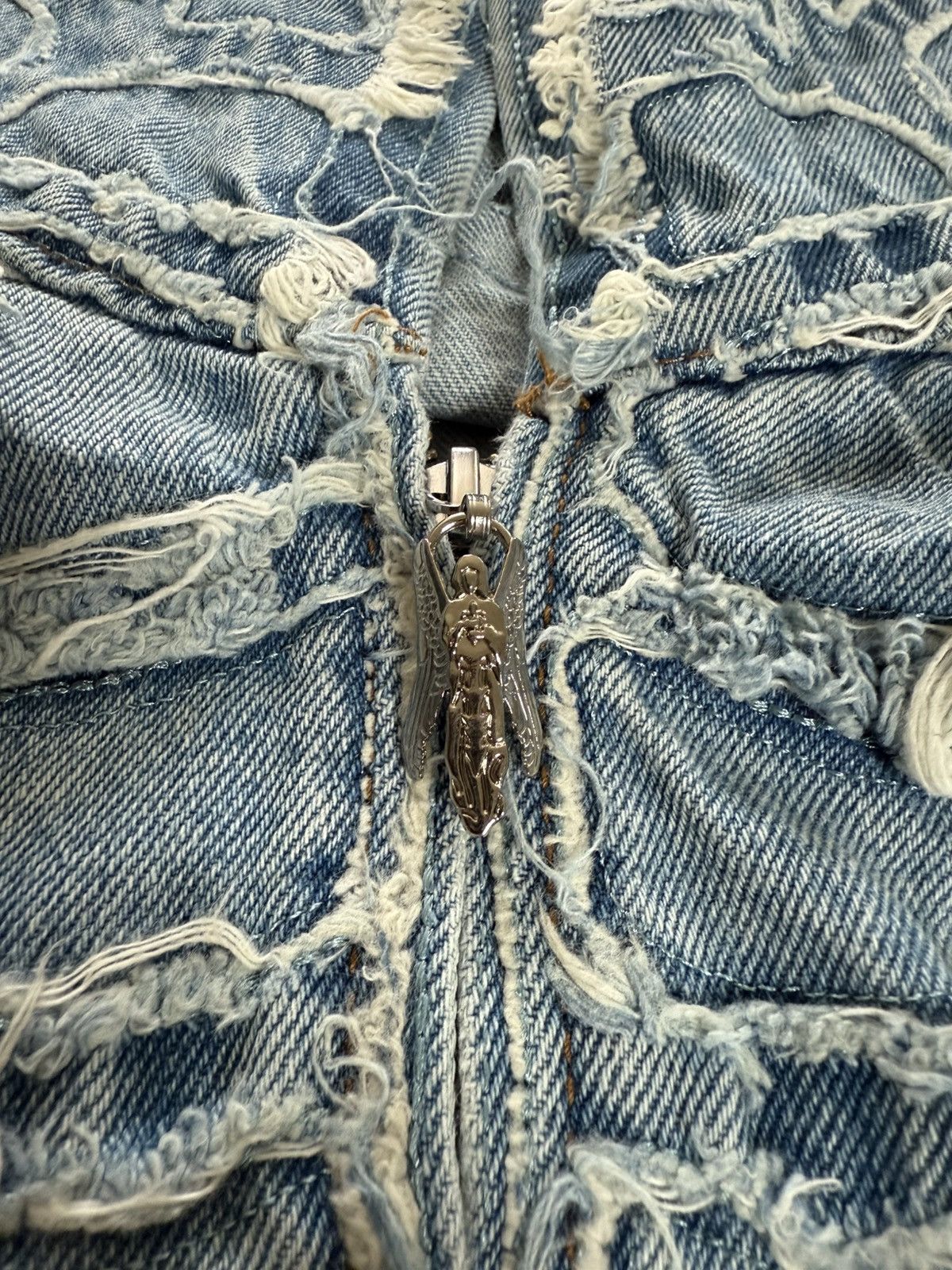 Revenge Revenge spider web denim jacket Size US XXL / EU 58 / 5 - 4 Thumbnail
