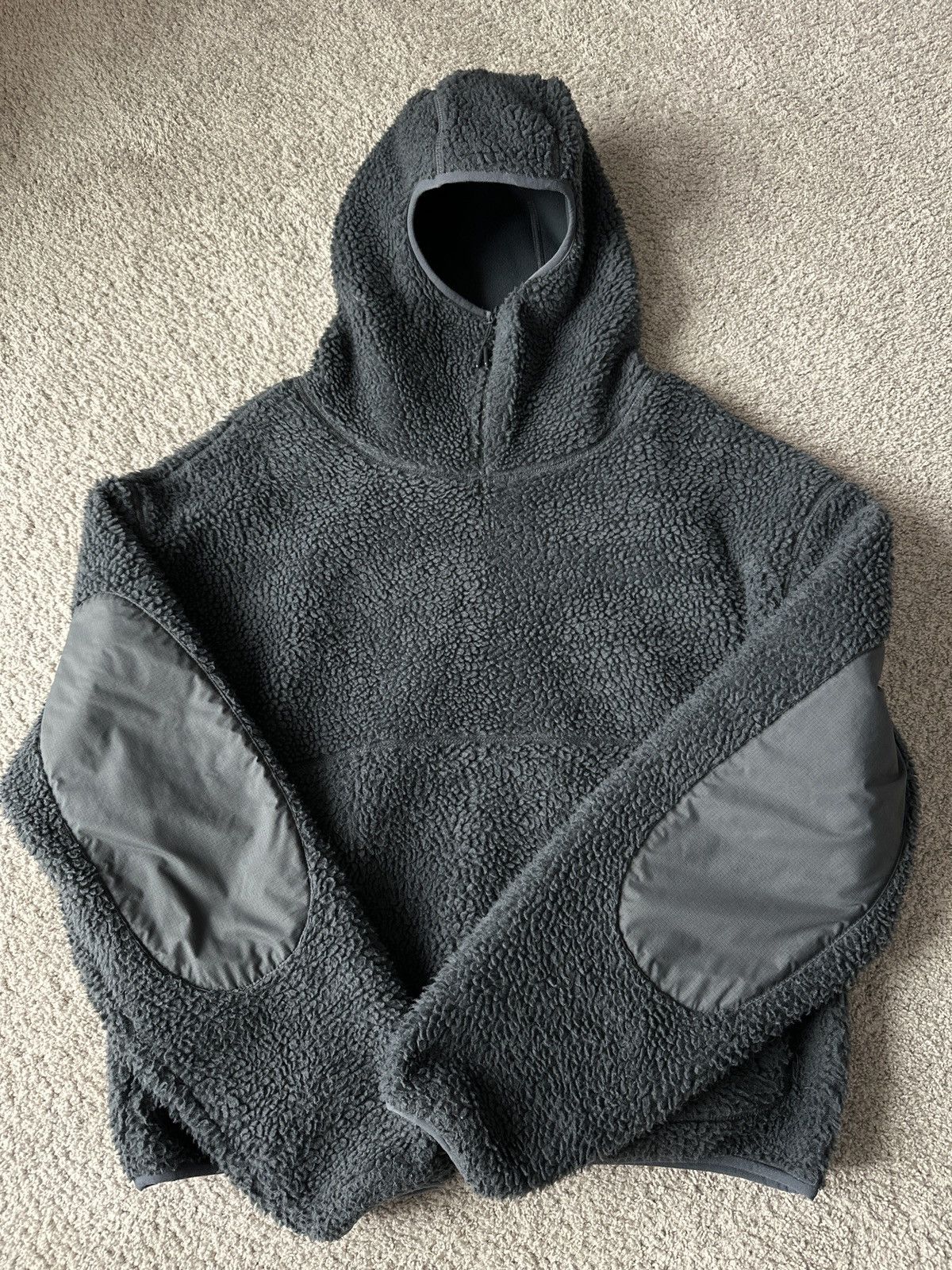 image of Entire Studios Hooded Fleece in Charcoal, Men's (Size Small)