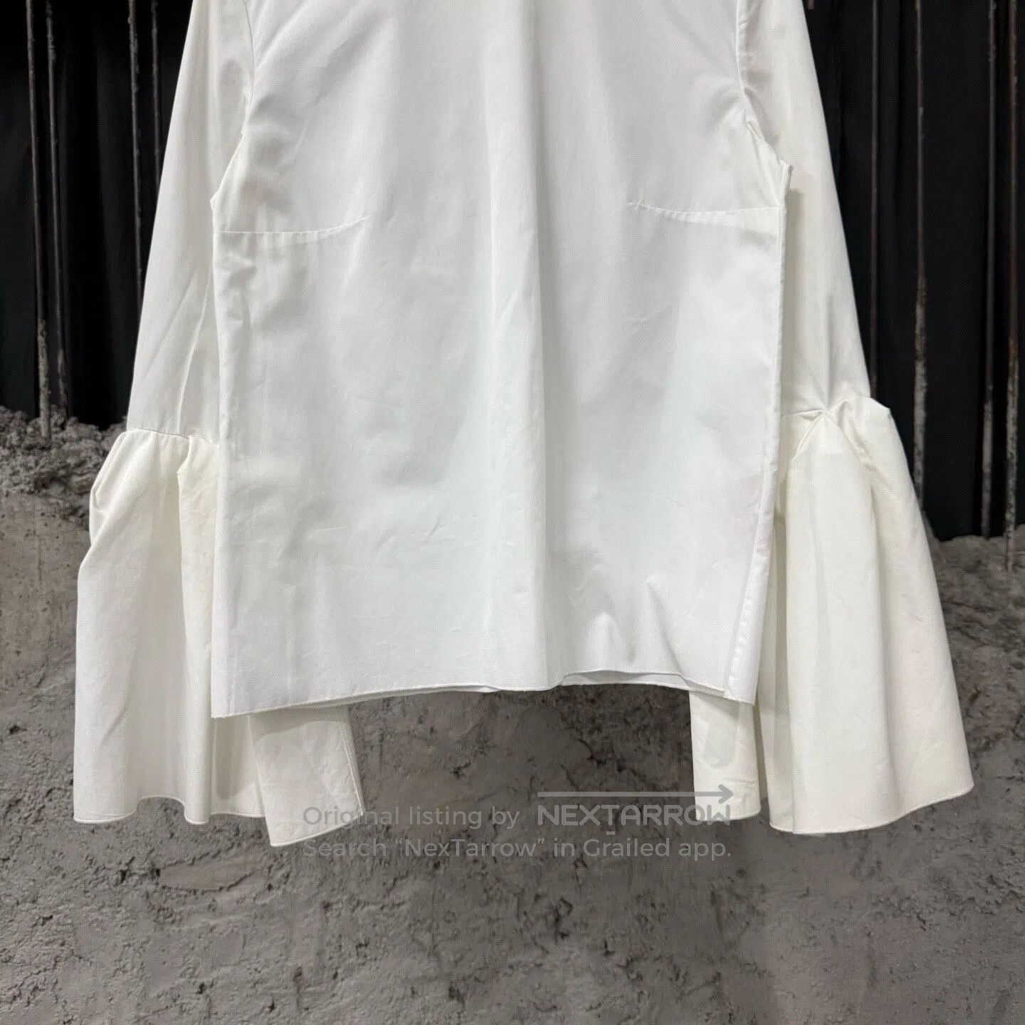 Roksanda White Ruffle Sleeve Blouse Size 8i, Women's (Size M) — image 4 of 6