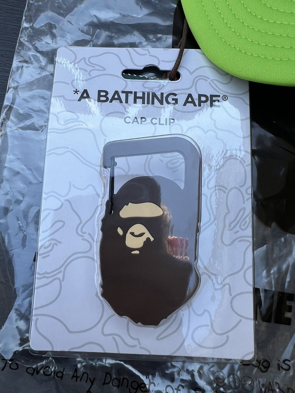 Bape Bape College Logo Mesh Trucker Hat Lime Green Size ONE SIZE - 2 Thumbnail