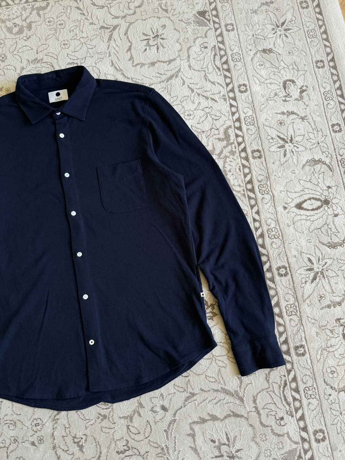 NN07 NN07 No Nationality Sean Jersey Navy Long Sleeve Polo Slim Size US M / EU 48-50 / 2 - 3 Thumbnail