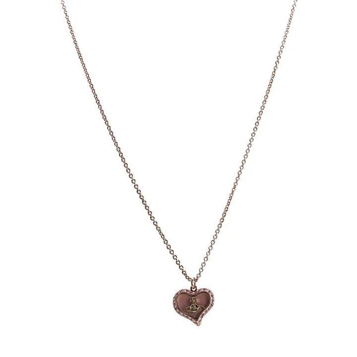 Vivienne Westwood Vivienne Westwood Heart Glass Pearl Brass Necklace Size ONE SIZE - 7 Thumbnail