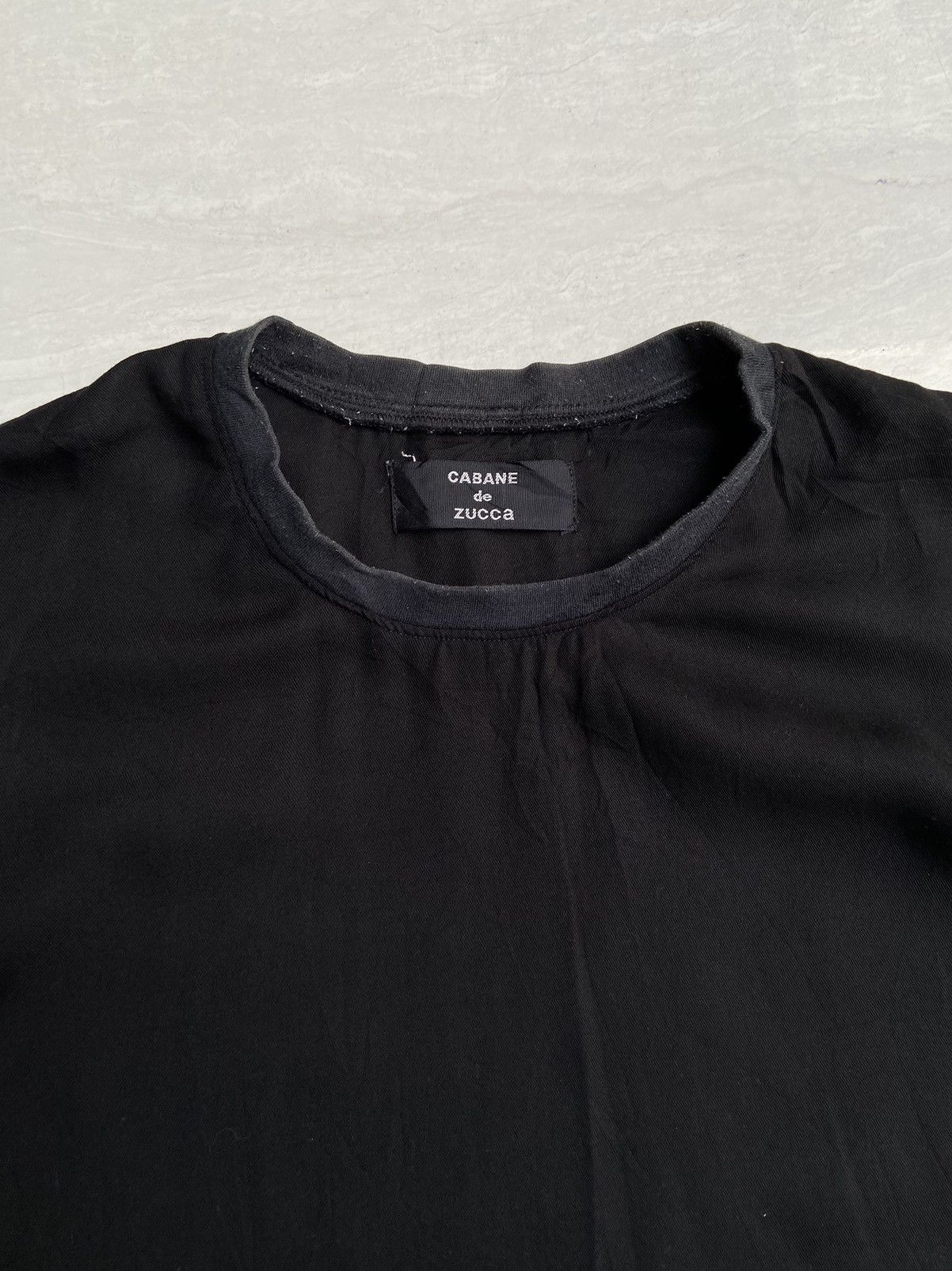 CABANE de ZUCCa × Issey Miyake × Zucca CABANE DE ZUCCA Black T-shirt Size US XL / EU 56 / 4 - 4 Thumbnail