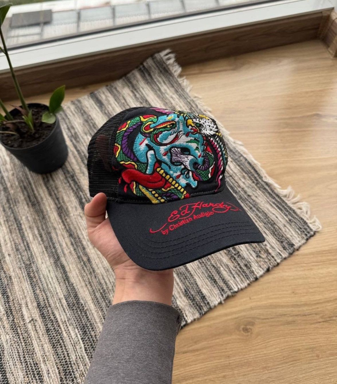 Christian Audigier × Ed Hardy Ed Hardy By Christian Audigier RARE Y2K Cap Size ONE SIZE - 3 Thumbnail