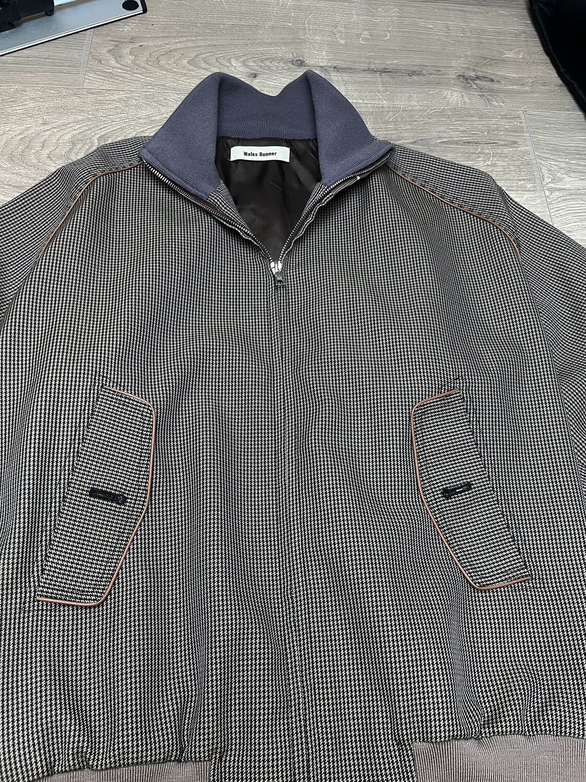 Wales Bonner Wales Bonner Houndstooth Bomber Jacket Size US M / EU 48-50 / 2 - 4 Thumbnail