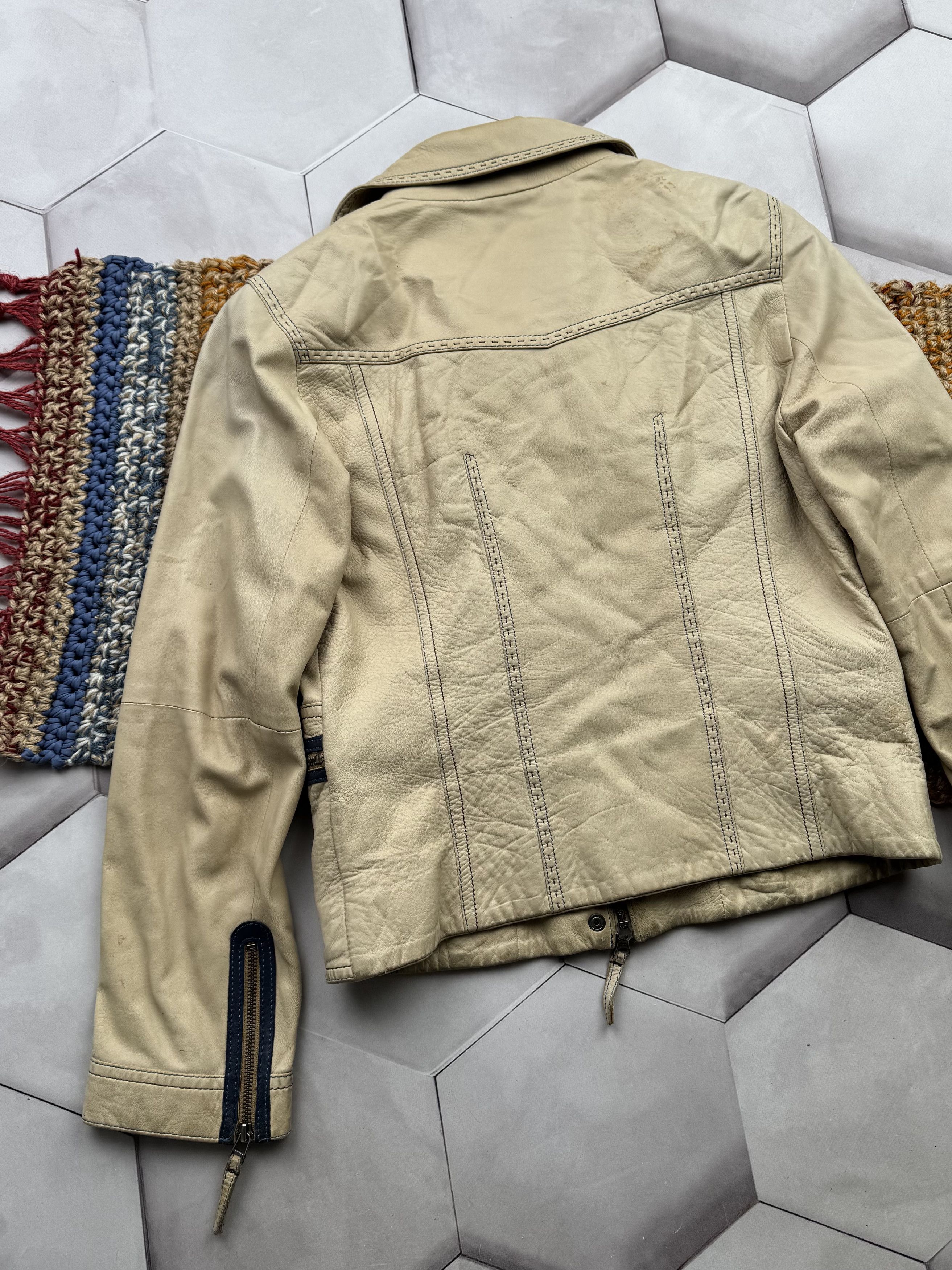 Vintage Vintage Leather Jacket With Zipper (E4) Size M / US 6-8 / IT 42-44 - 11 Thumbnail