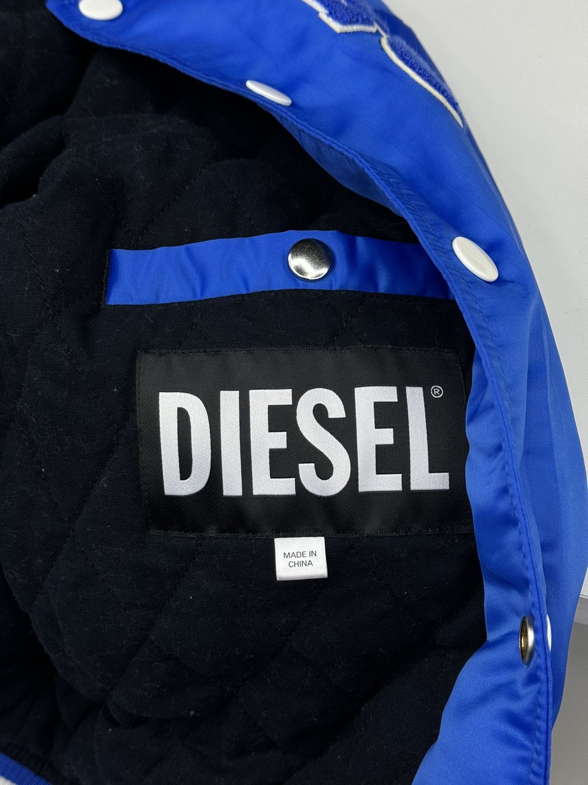 Diesel DIESEL Only The Brave Satin Blue Bomber Jacket Size US S / EU 44-46 / 1 - 6 Thumbnail