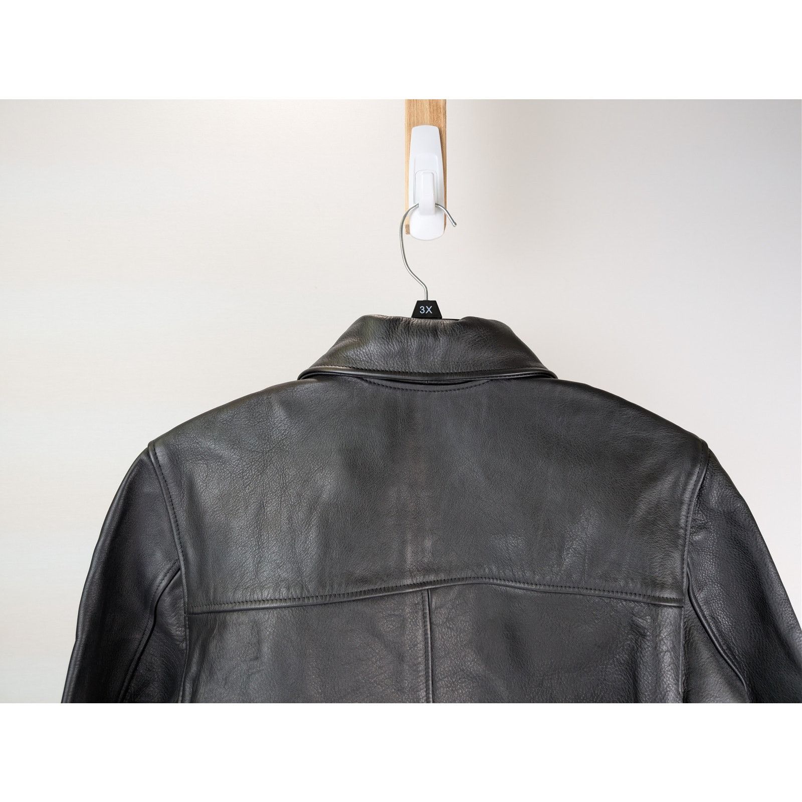 Officine Generale o1rshd1 Dafoe Bomber Grained Leather Jacket in Black Size US M / EU 48-50 / 2 - 13 Thumbnail