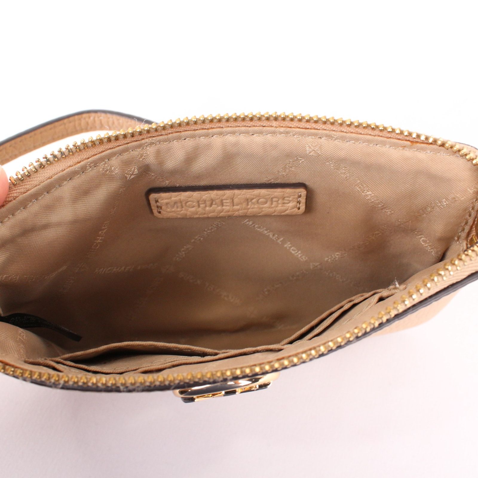 Michael Kors Michael Kors Wristlet Wristlet – Truffle Beige Leather Size ONE SIZE - 6 Thumbnail