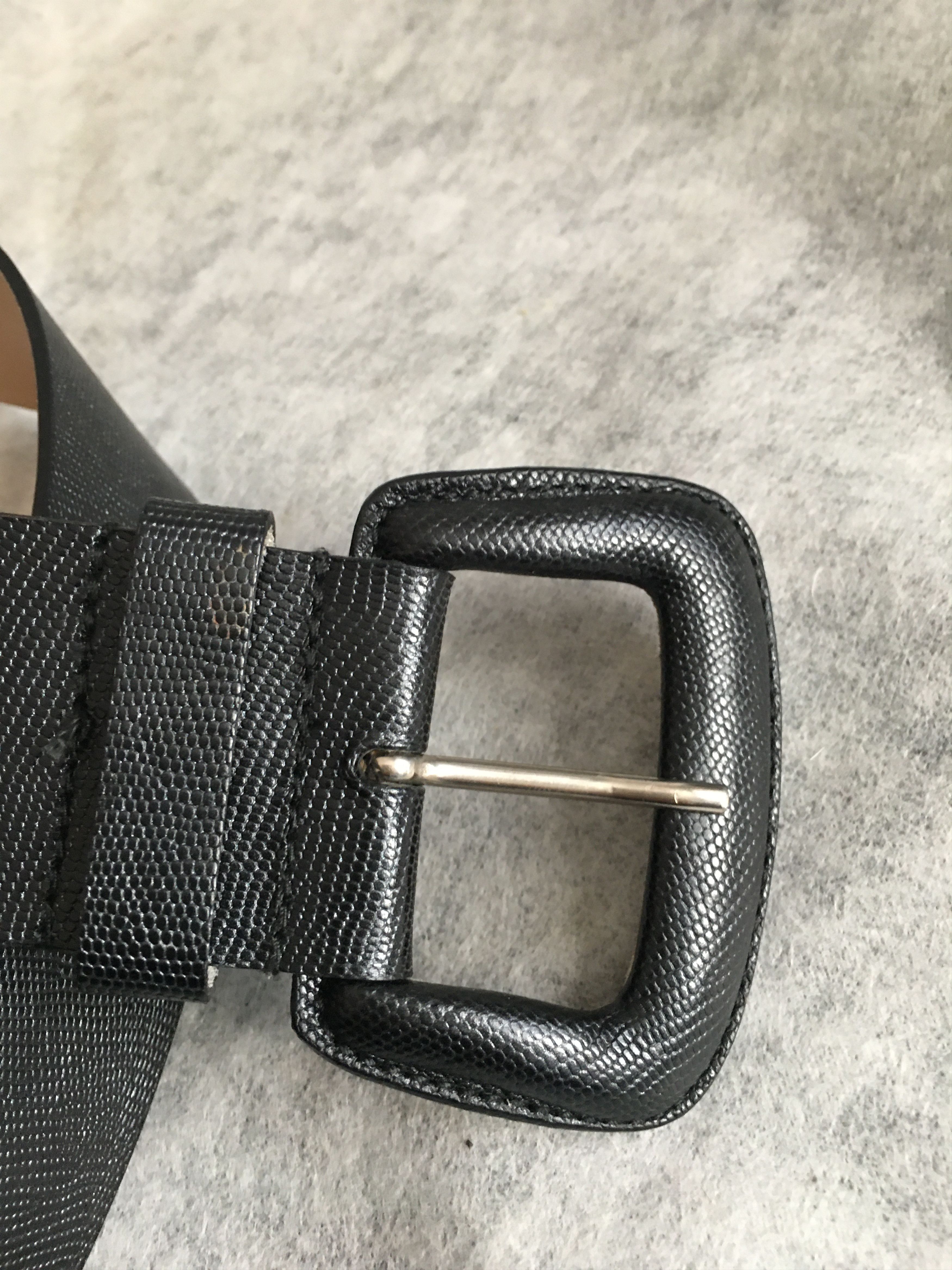 Furla FURLA Black Leather Wide Belt Size L Size ONE SIZE - 3 Thumbnail