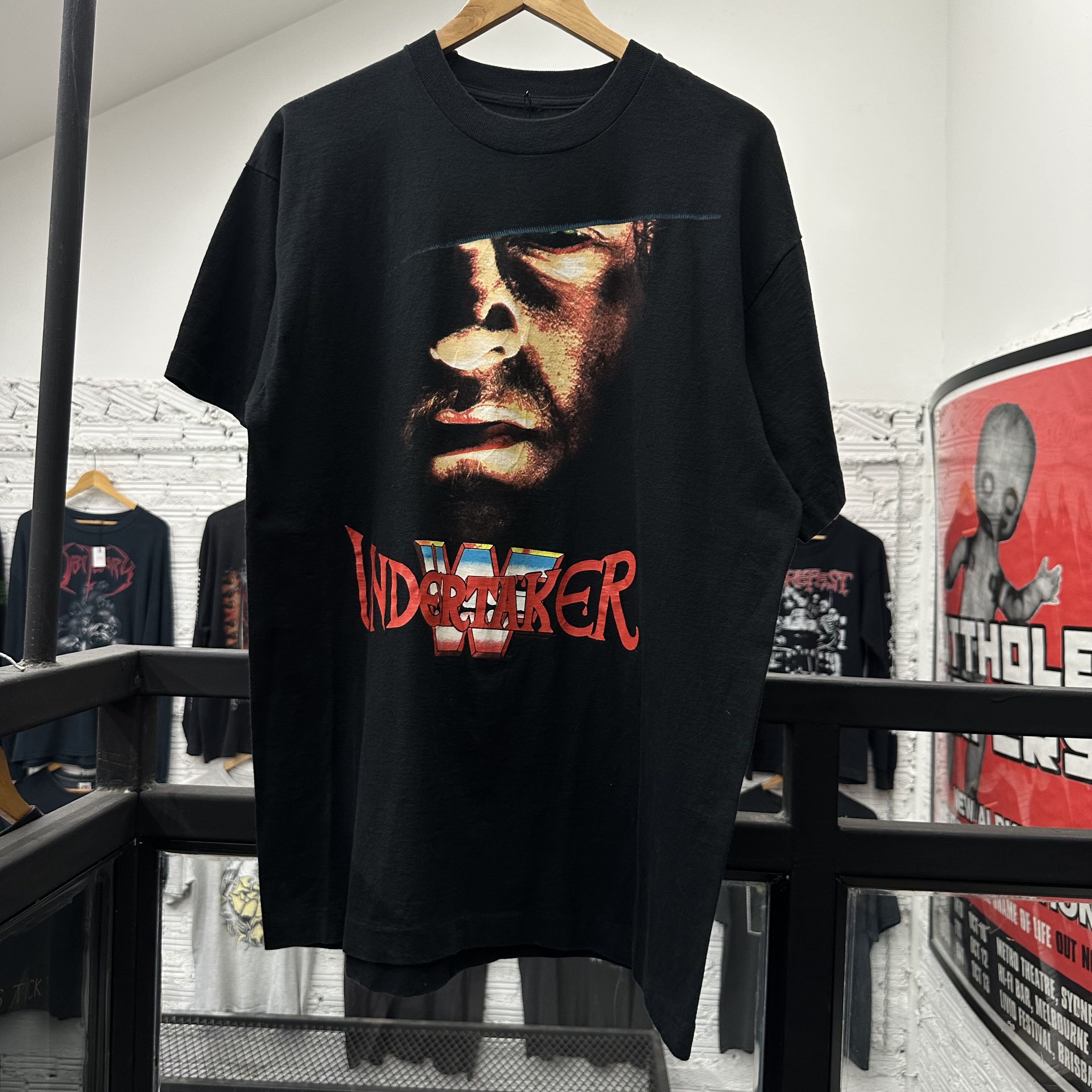 WWF THE UNDERTAKER Rare VIntage 90s WWF Shirt Size US XL / EU 56 / 4 - 1 Thumbnail