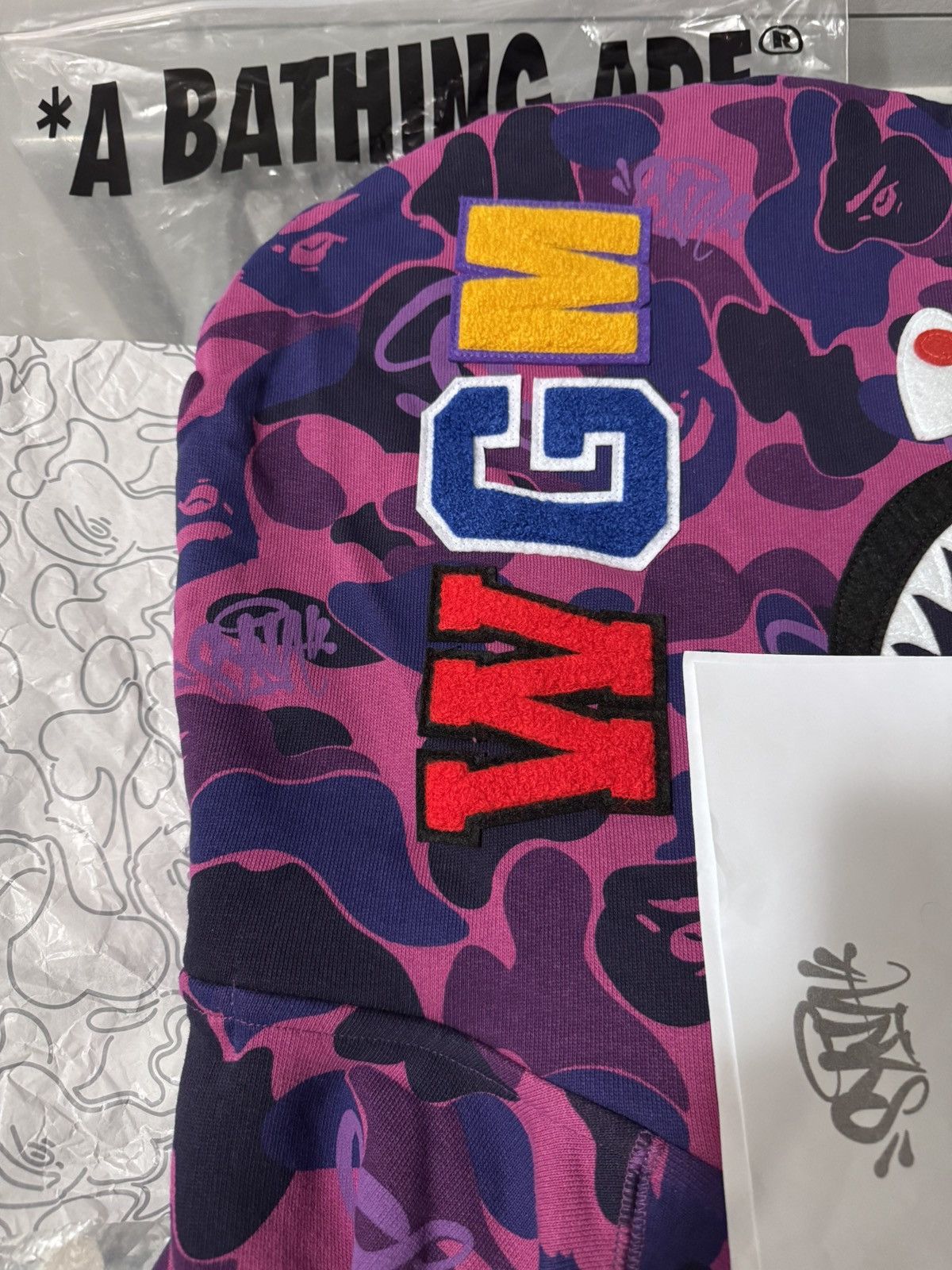 Bape BAPE X SPOTIFY BY CENTRAL CEE CAMO FULL ZIP SHARK HOODIE Size US L / EU 52-54 / 3 - 3 Thumbnail