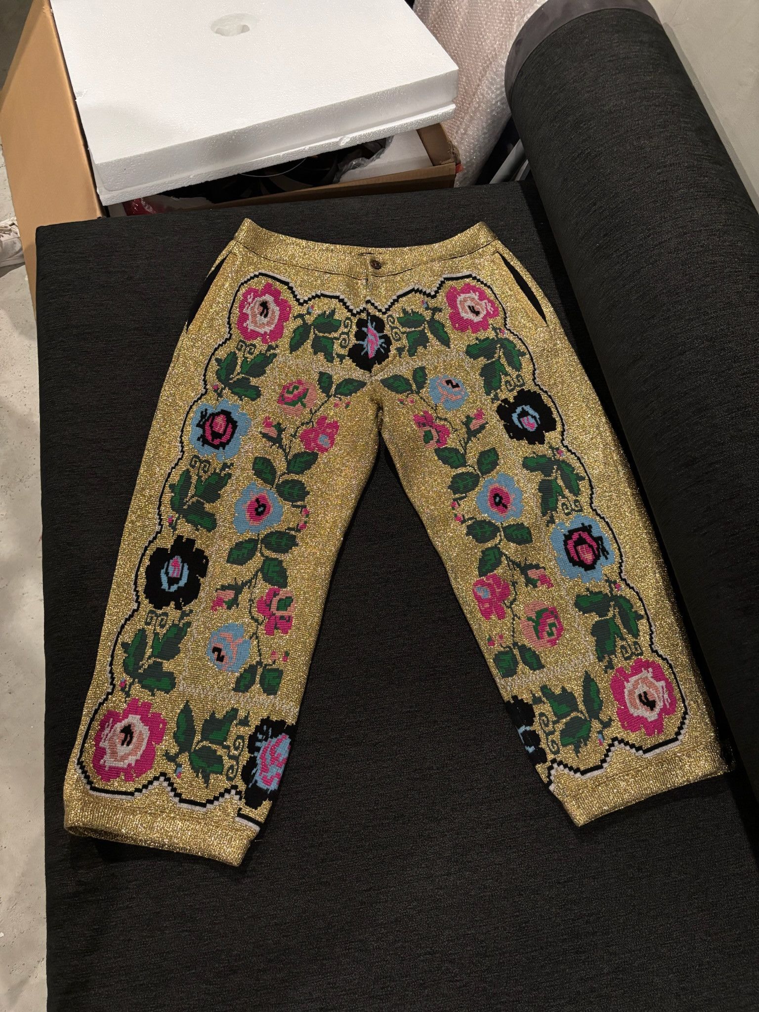 Gucci Pantalons Lurex Gold