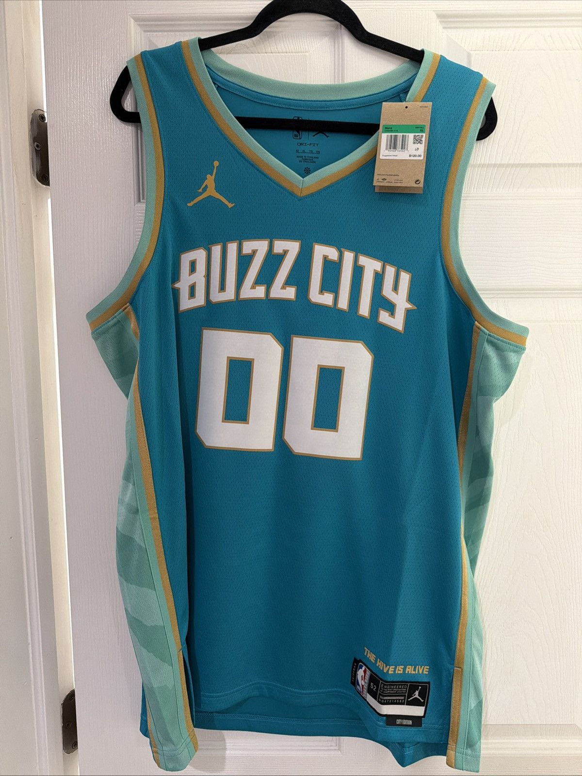 Nike Jordan Buzz City Basketball Blue Jersey NWT Size 52/XL Mens Size US XL / EU 56 / 4 - 1 Thumbnail