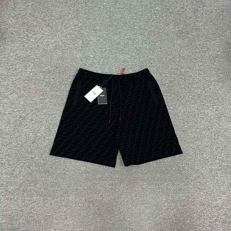 Fendi Fendi Letter Logo Full Monogram Fleece Shorts Size US 38 / EU 54 - 2 Thumbnail