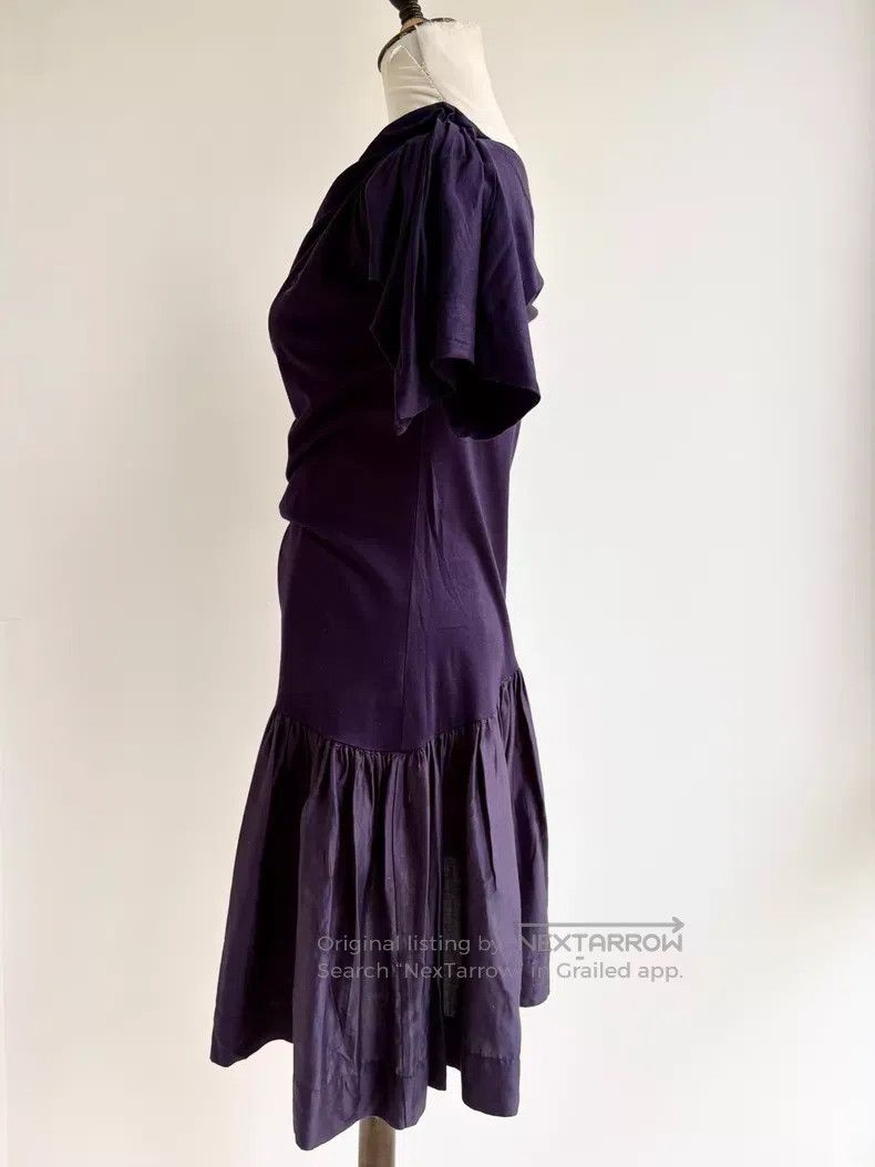 Vivienne Westwood Vivienne Westwood Purple Asymmetrical Drape Neck Dress Size M / US 6-8 / IT 42-44 - 4 Thumbnail
