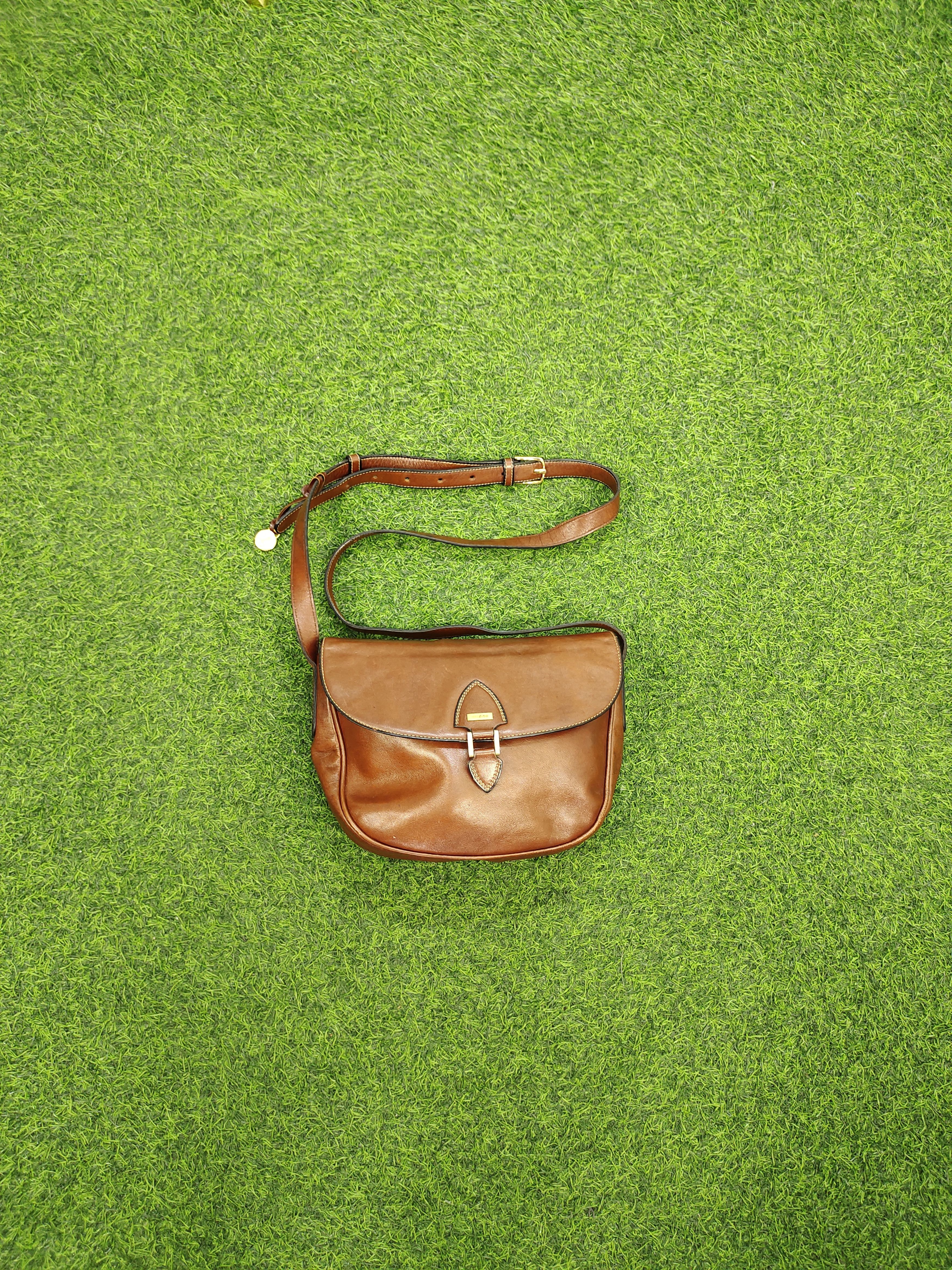 Leather Vintage Gold Pfeil Handmade Patina Leather Sling Bag Size ONE SIZE - 4 Thumbnail