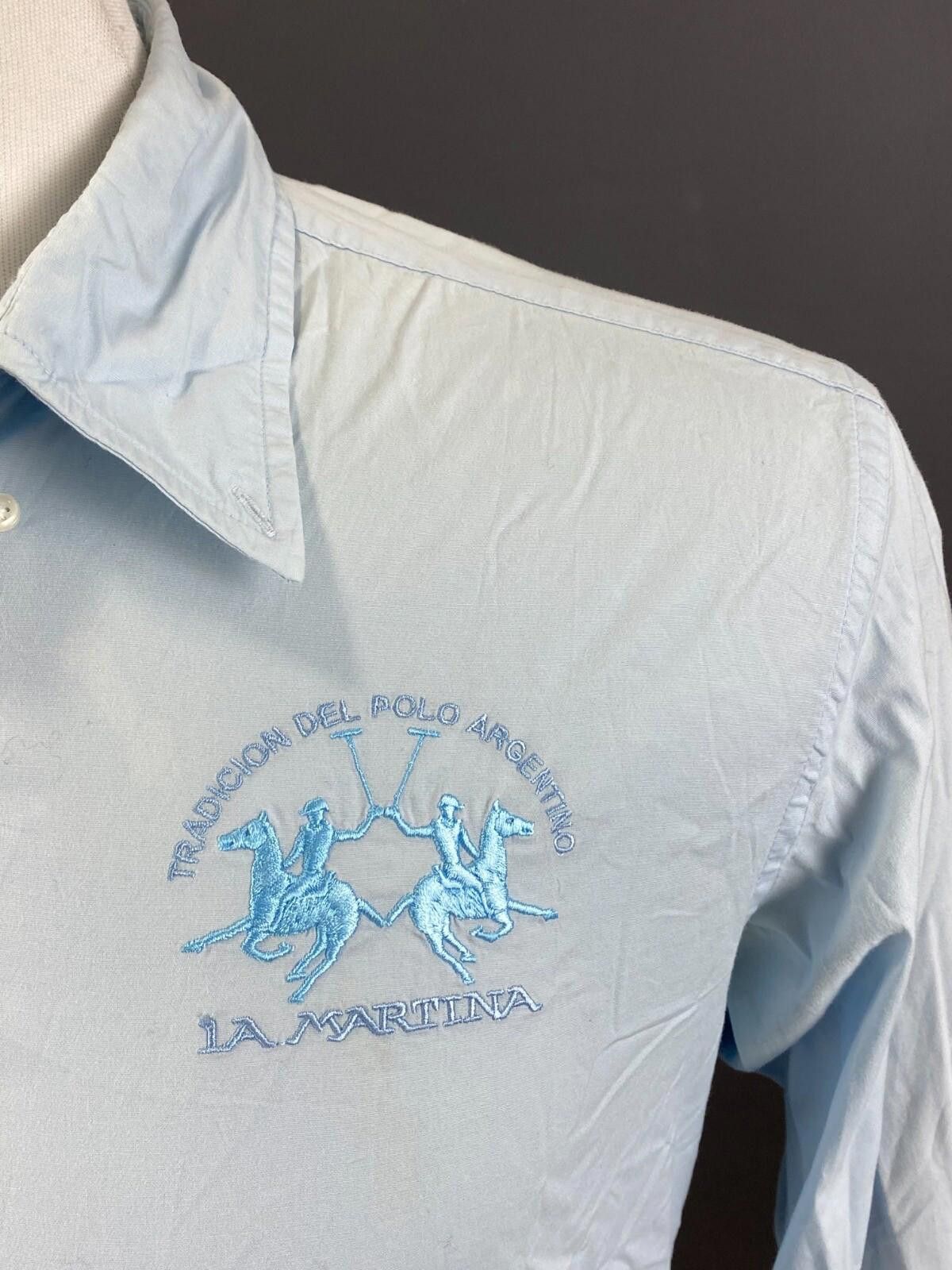 La Martina La Martina Buenos Aires Argentina Blue Shirt Size M Size US M / EU 48-50 / 2 - 4 Thumbnail