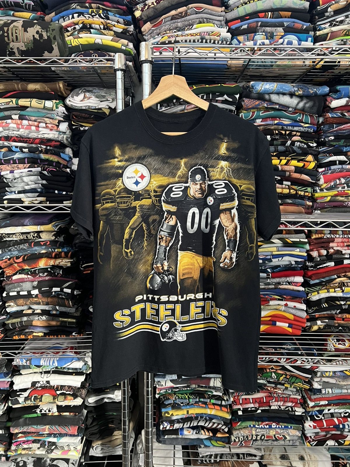 NFL 2000s Pittsburgh Steelers Lightning Team Super Bowl Tee Size US M / EU 48-50 / 2 - 1 Preview