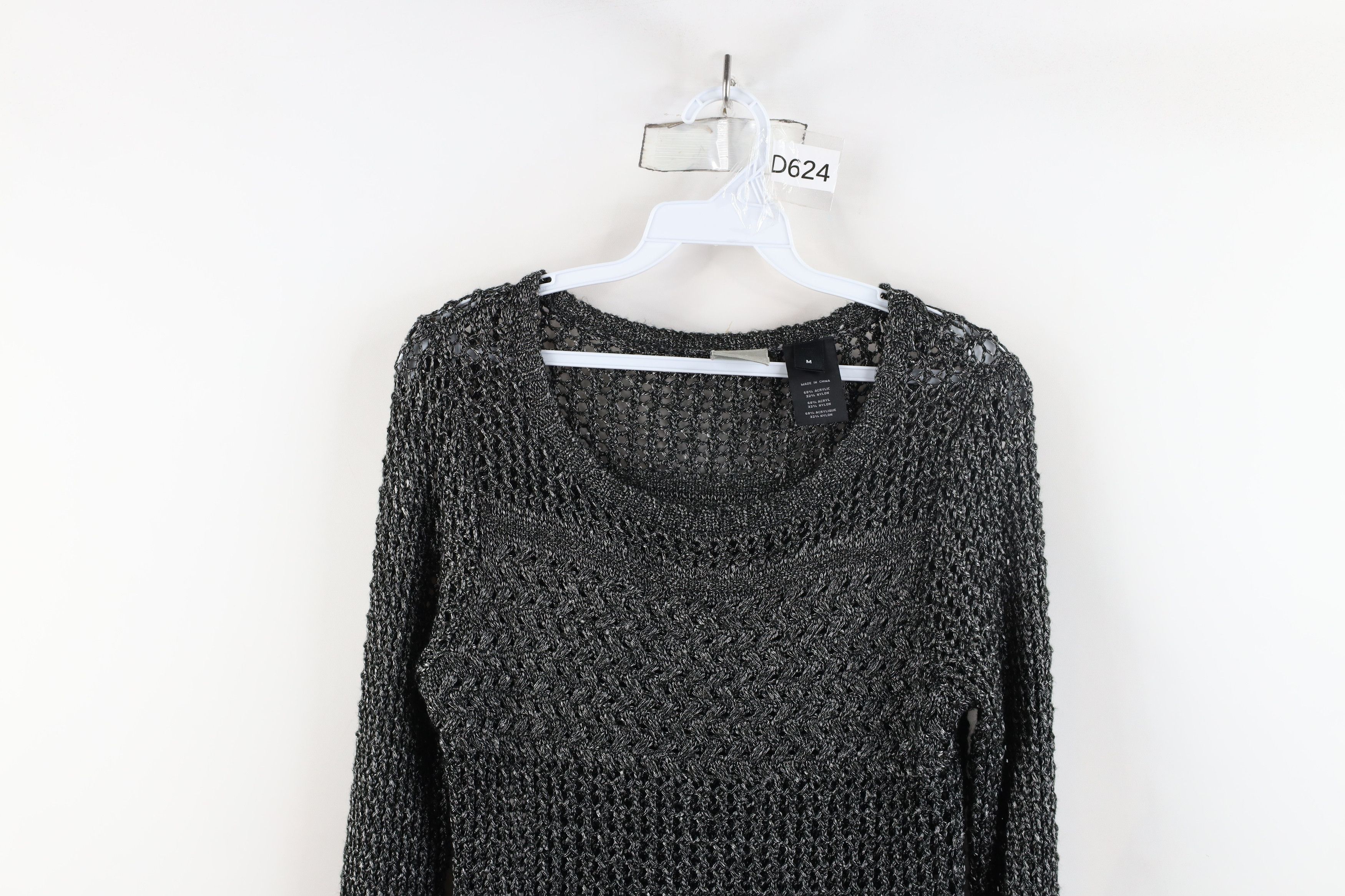 Harley Davidson × Vintage Vintage Y2K Harley Davidson Sheer Crochet Knit Sweater Size M / US 6-8 / IT 42-44 - 2 Thumbnail