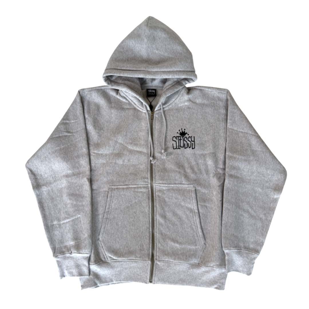 Stussy Stussy Ash Grey Block Sport Zip Hoodie | Grailed
