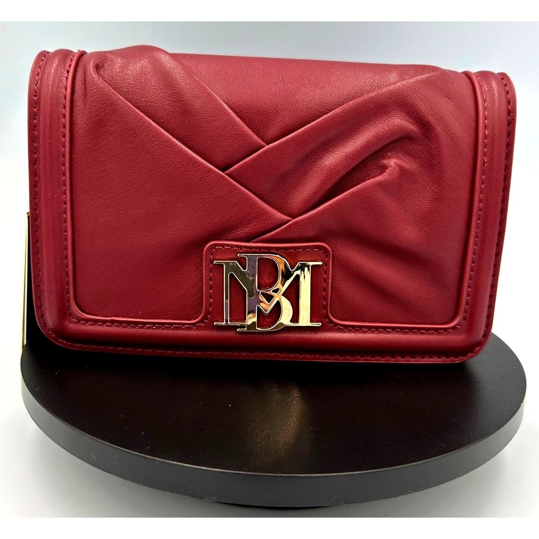 Badgley Mischka Badgley Mischka Pleated Crossbody - Wine Size ONE SIZE - 4 Thumbnail