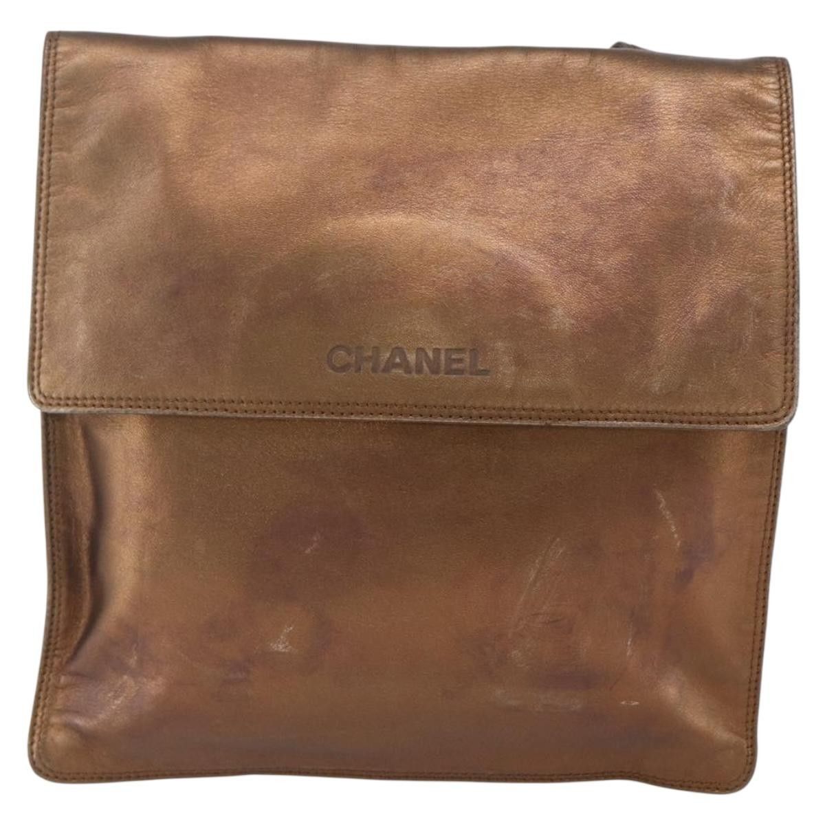 Chanel Chanel Vintage Logo Flap Messenger Leather Size ONE SIZE - 1 Thumbnail
