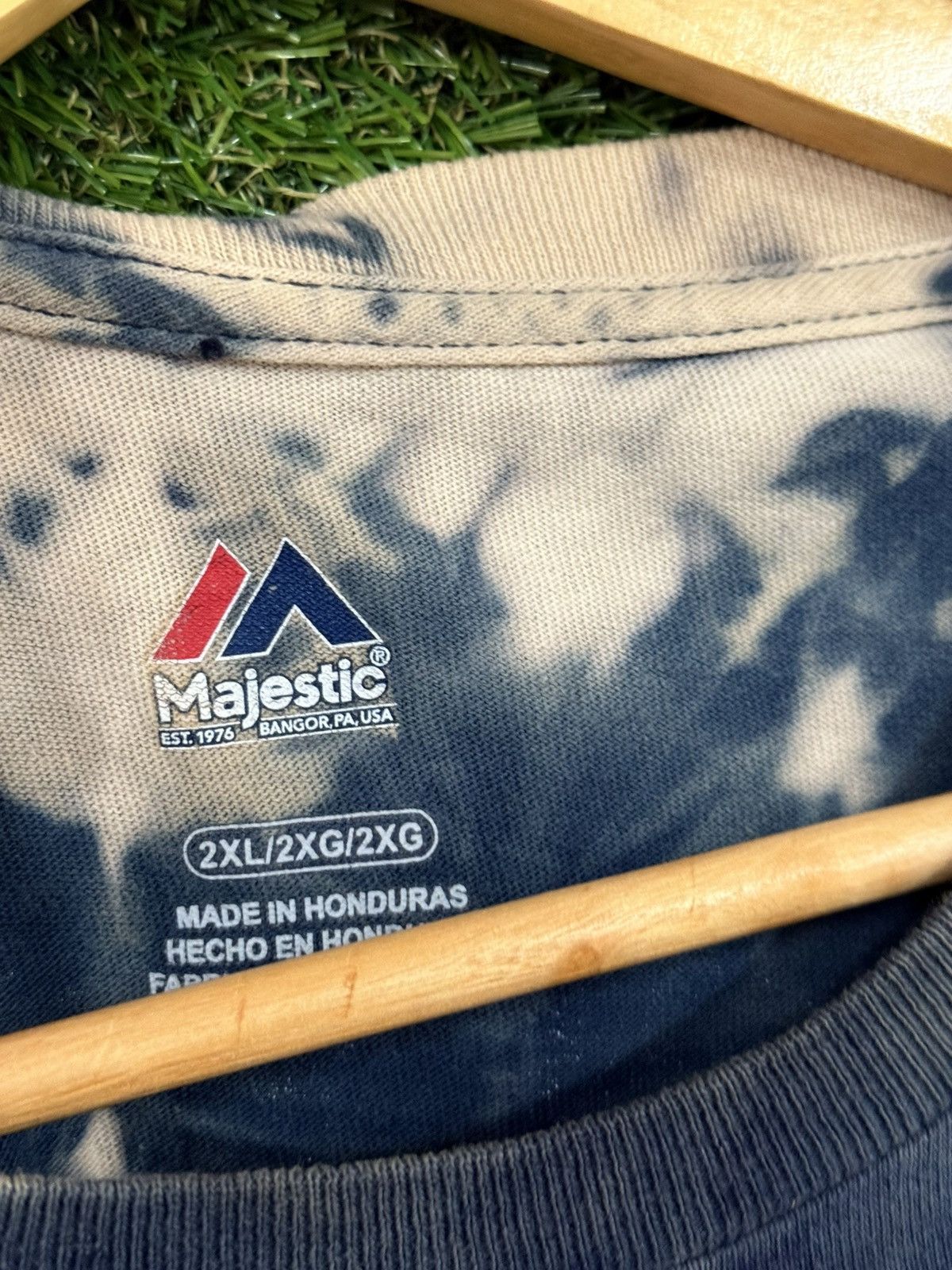 Majestic Vintage Houston Astros Tie Dye Bleach Star Logo Texas Shirt Size US XXL / EU 58 / 5 - 3 Thumbnail