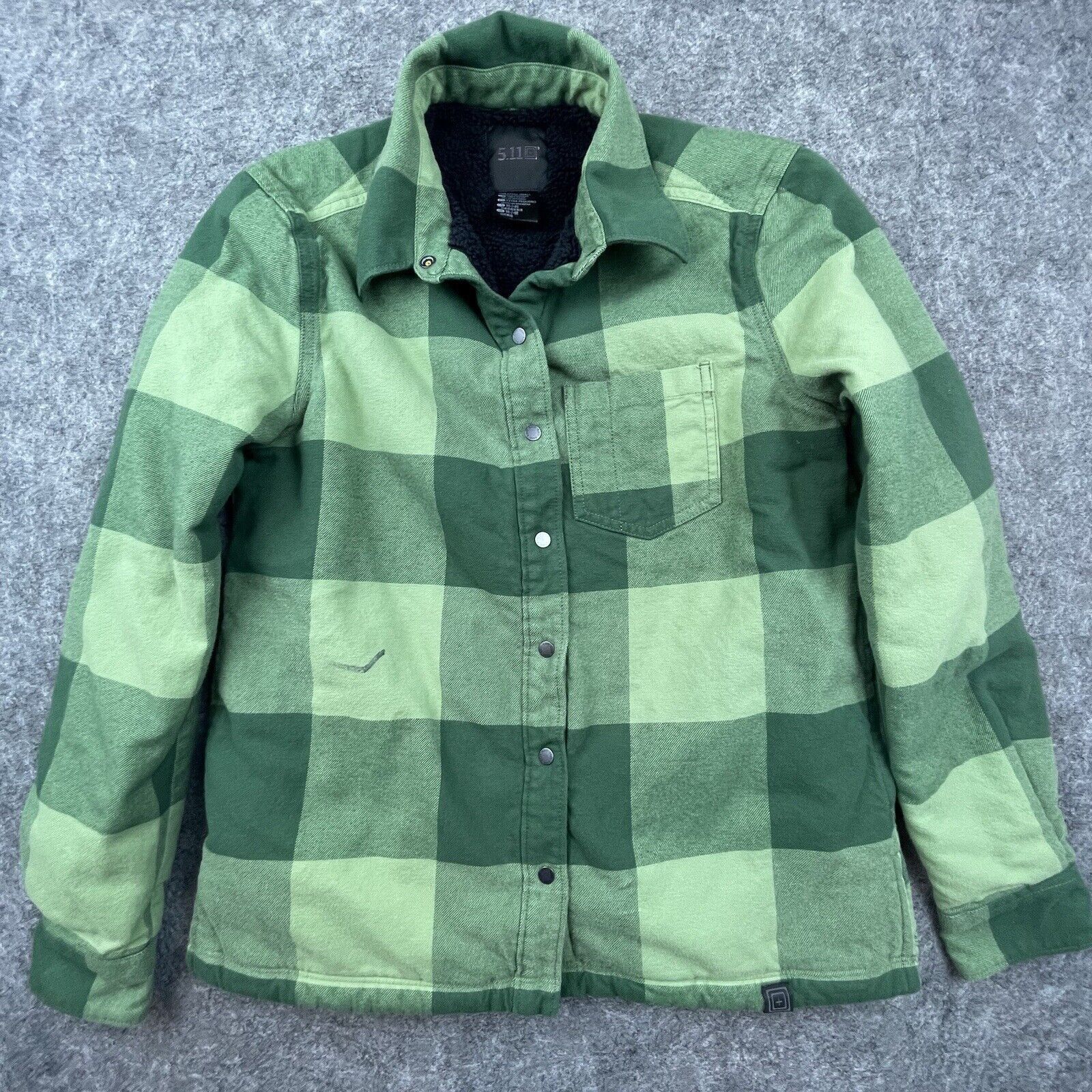5.11 5.11 Tactical Flannel Jacket XS Plaid Sherpa Fleece Shacket Size XS / US 0-2 / IT 36-38 - 1 Thumbnail