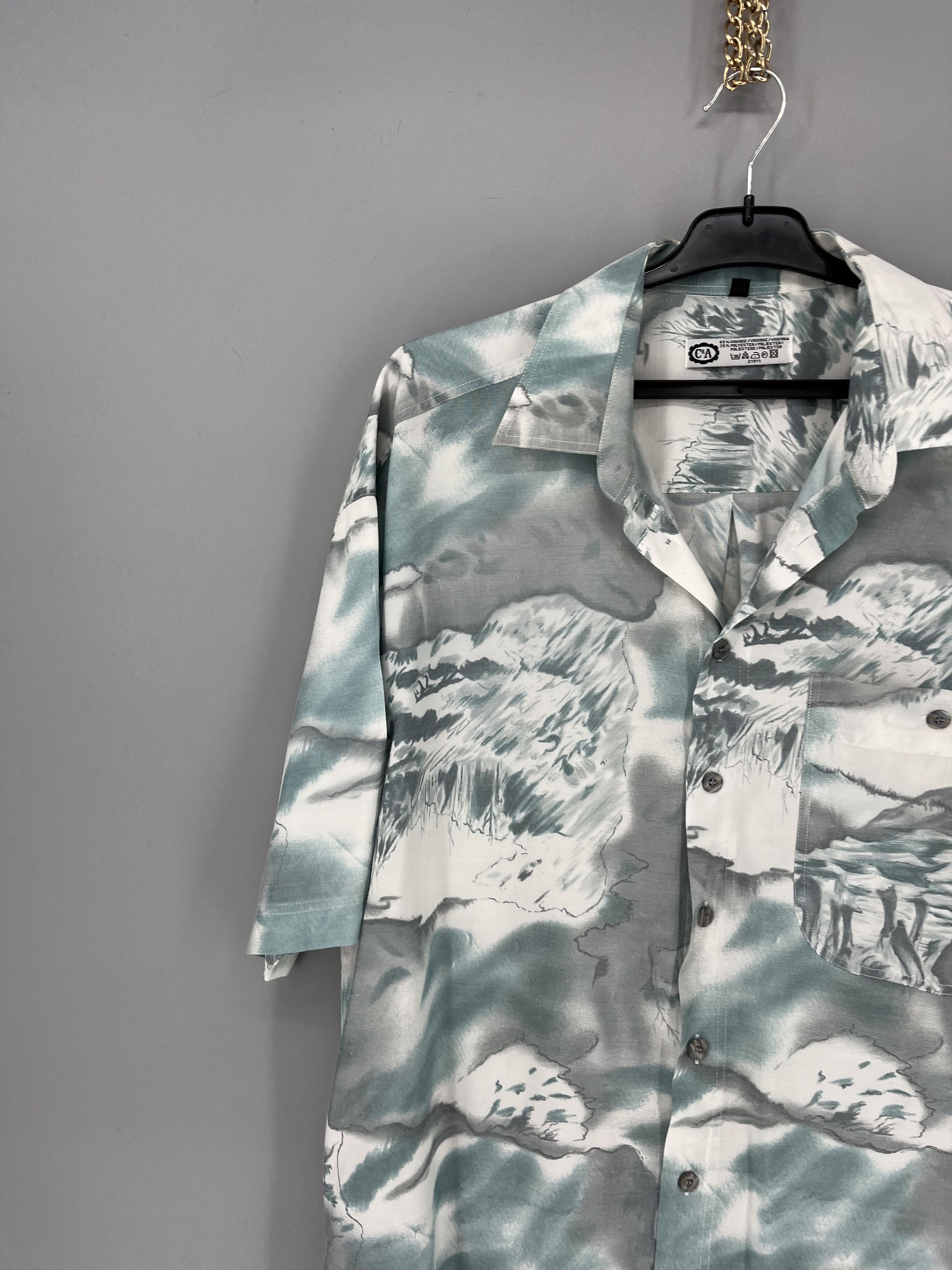 Vintage Vintage Art Streetwear Hawaiian Travis Scott style Size US L / EU 52-54 / 3 - 4 Thumbnail