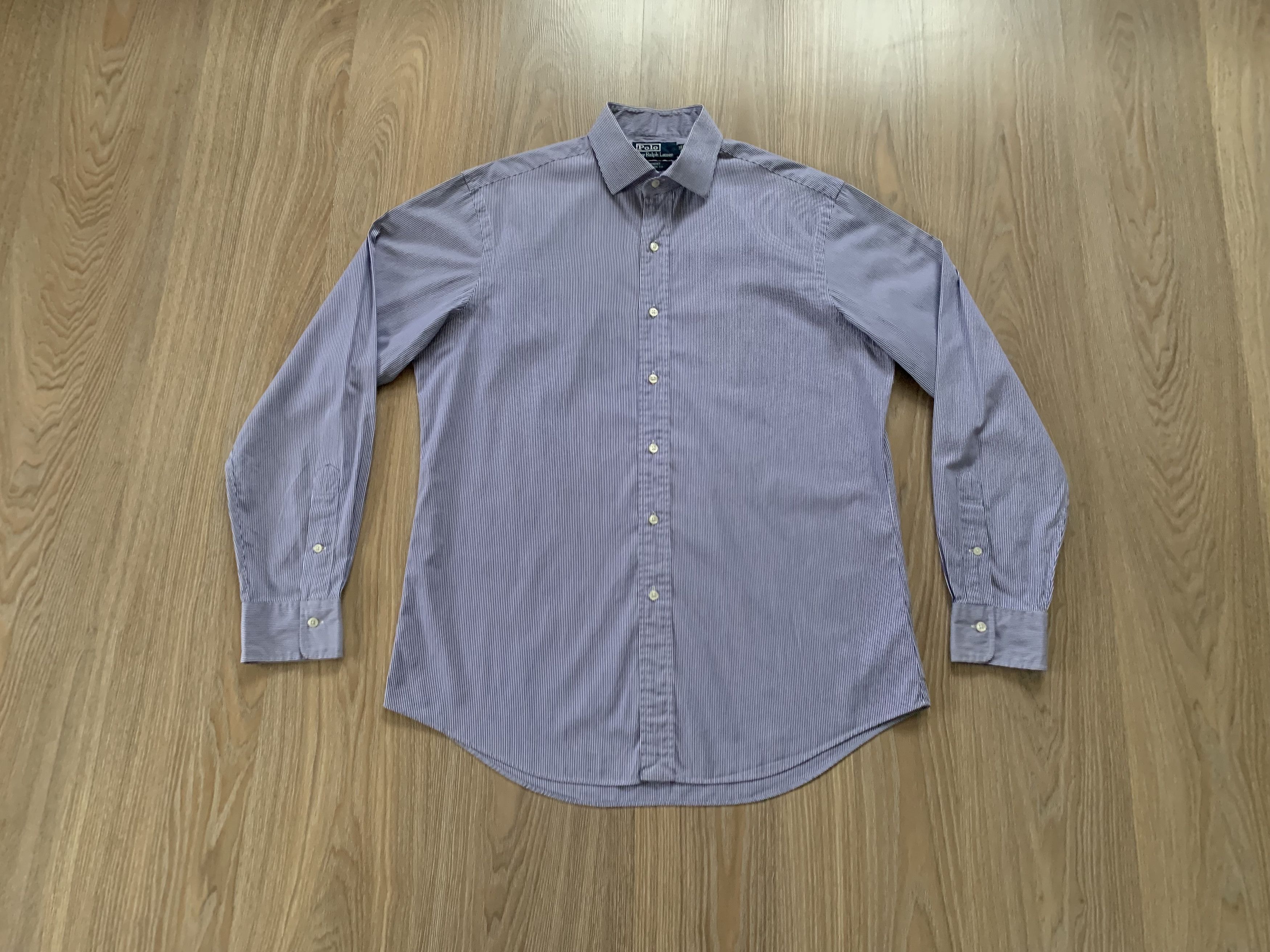 Polo Ralph Lauren Polo Ralph Lauren Regent Custom Fit Striped Formal Shirt Size US L / EU 52-54 / 3 - 9 Thumbnail