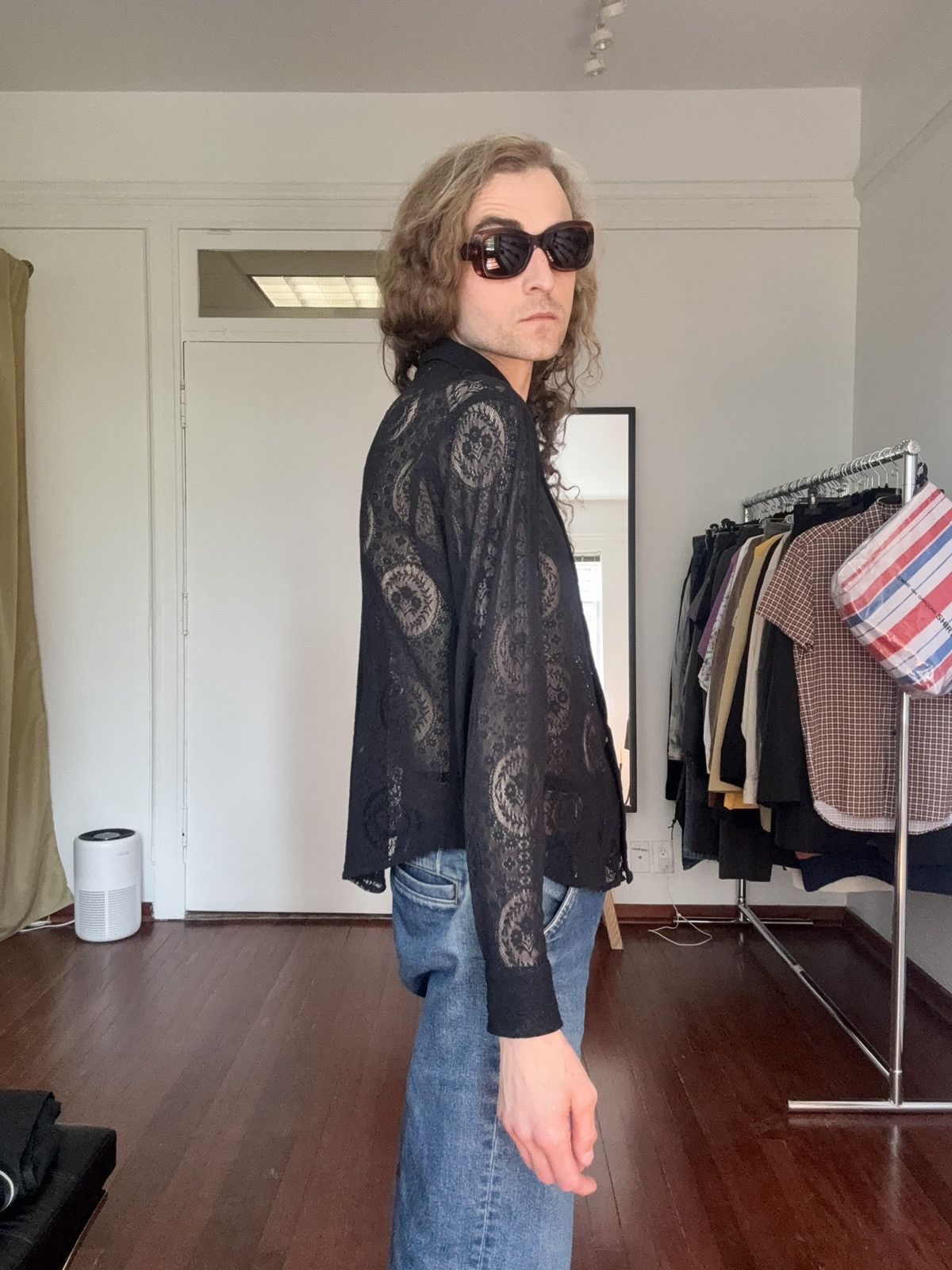 Todd Oldham Todd Oldham Vintage 1990’s Lace Snap Button Blouse Size M / US 6-8 / IT 42-44 - 14 Thumbnail