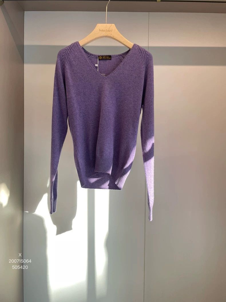 Loro Piana LORO PIANA Purple cashmere sweater Size M / US 6-8 / IT 42-44 - 1 Thumbnail