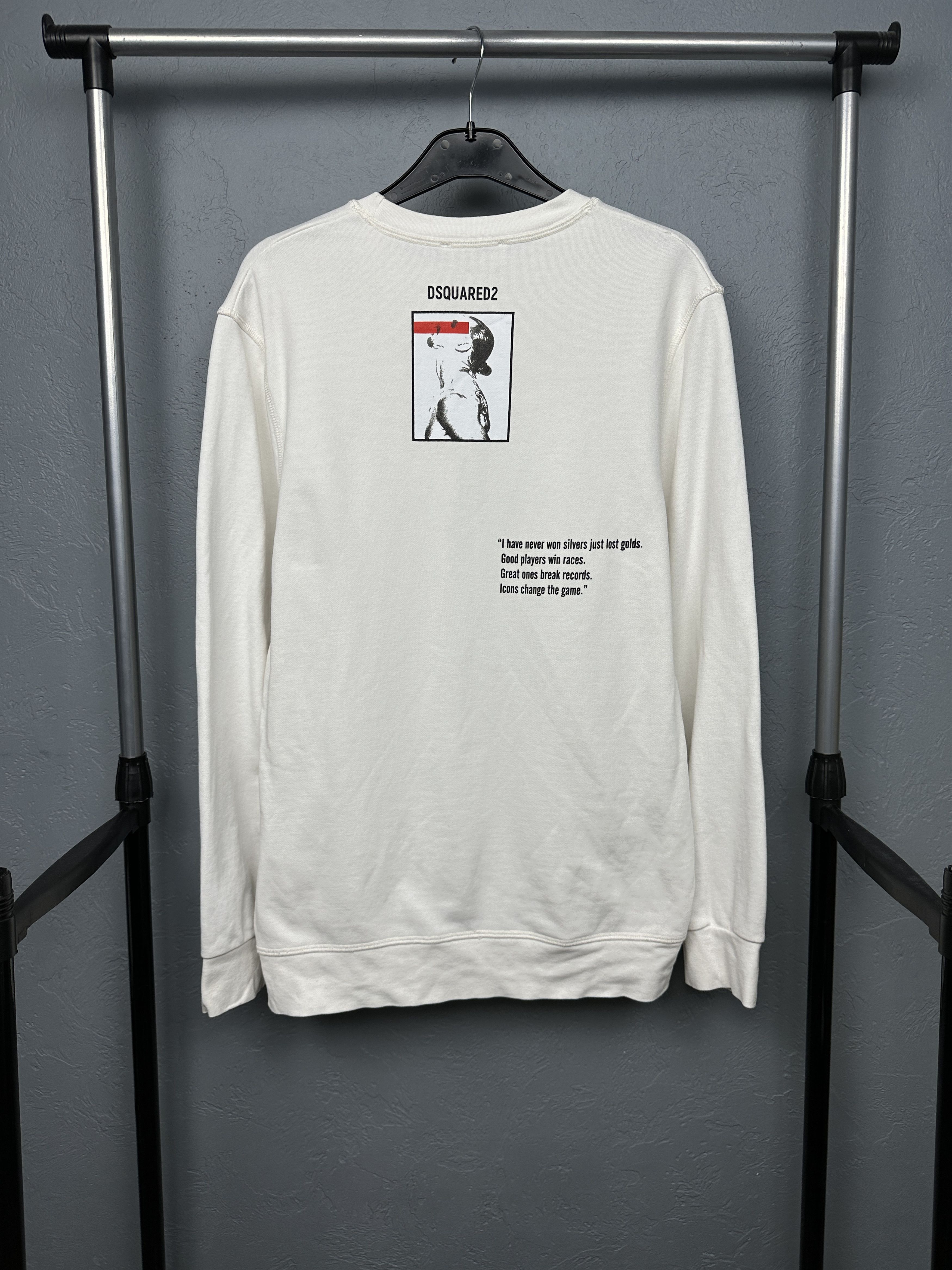 Dsquared2 Dsquared2 Icon Ibrahimovic Mens Crew Neck Sweatshirt Size US XXL / EU 58 / 5 - 8 Thumbnail