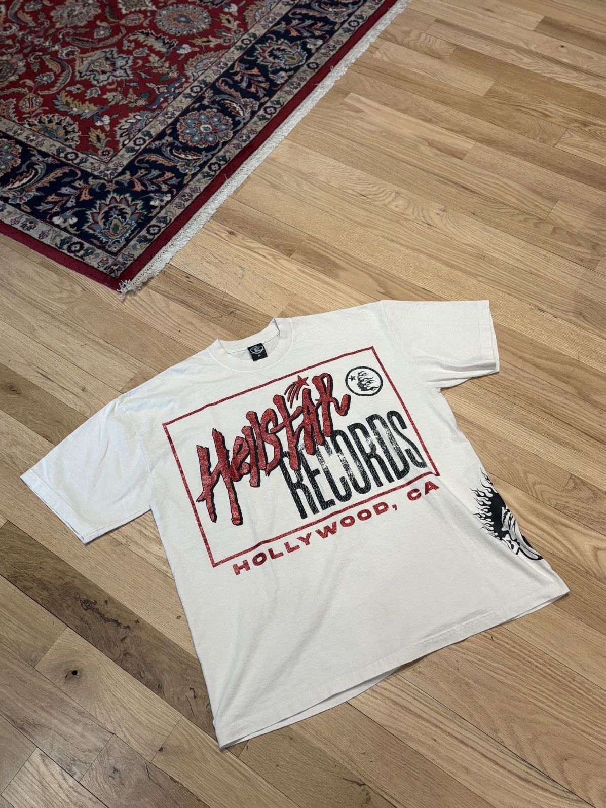 HELLSTAR Hellstar Records Tee White Size XL Size US XL / EU 56 / 4 - 1 Thumbnail