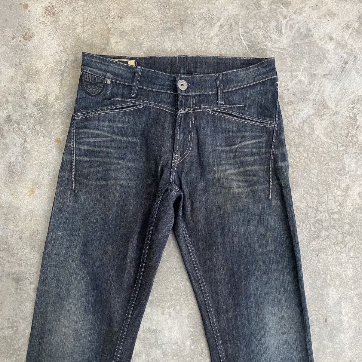 Marithe + Francois Girbaud 2000’s Vintage M. Francois Girbaud Slim Fit Stacked Jeans Size US 33 - 2 Thumbnail